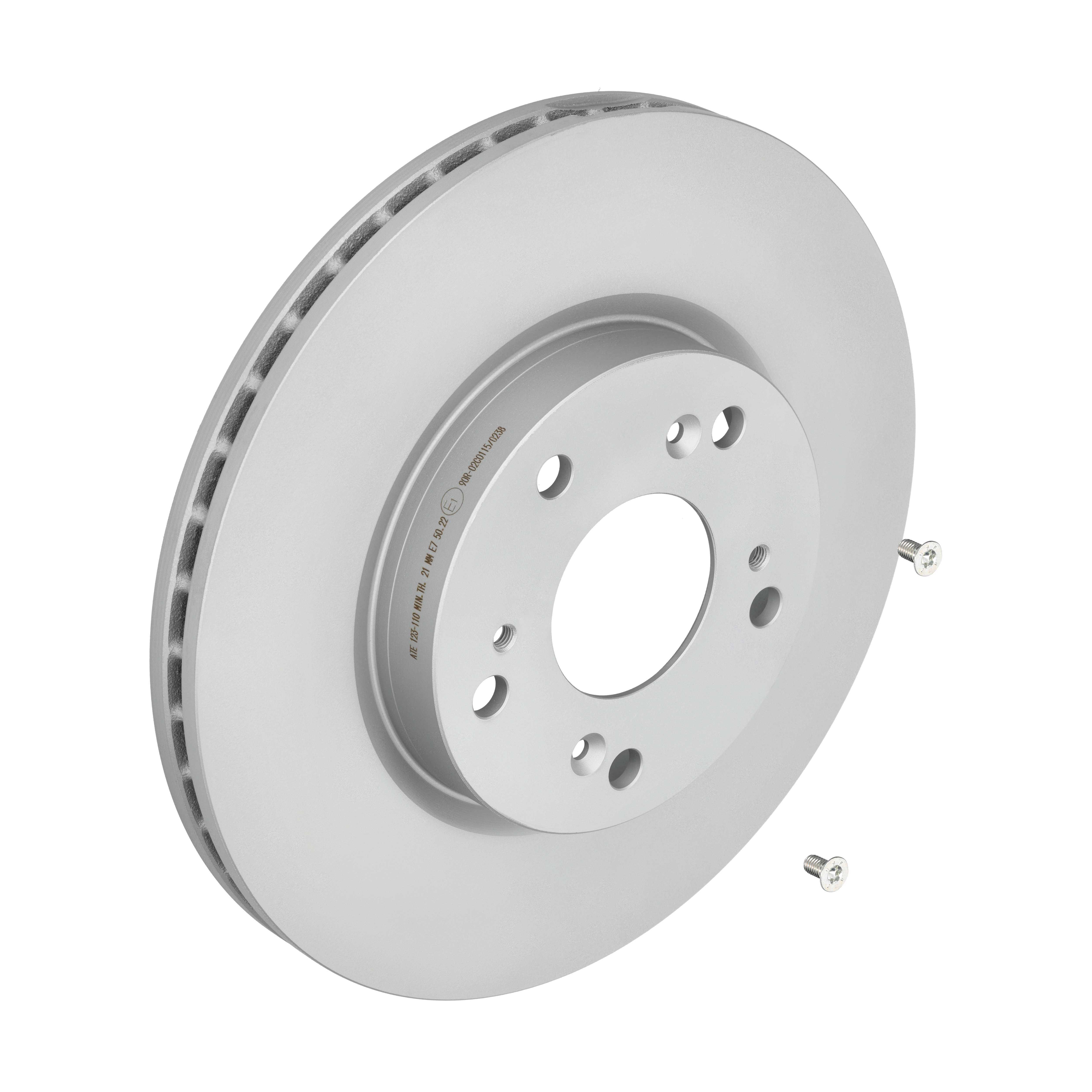 ATE Bremseskive 24012301101 ventileret 282mm 23mm for HONDA