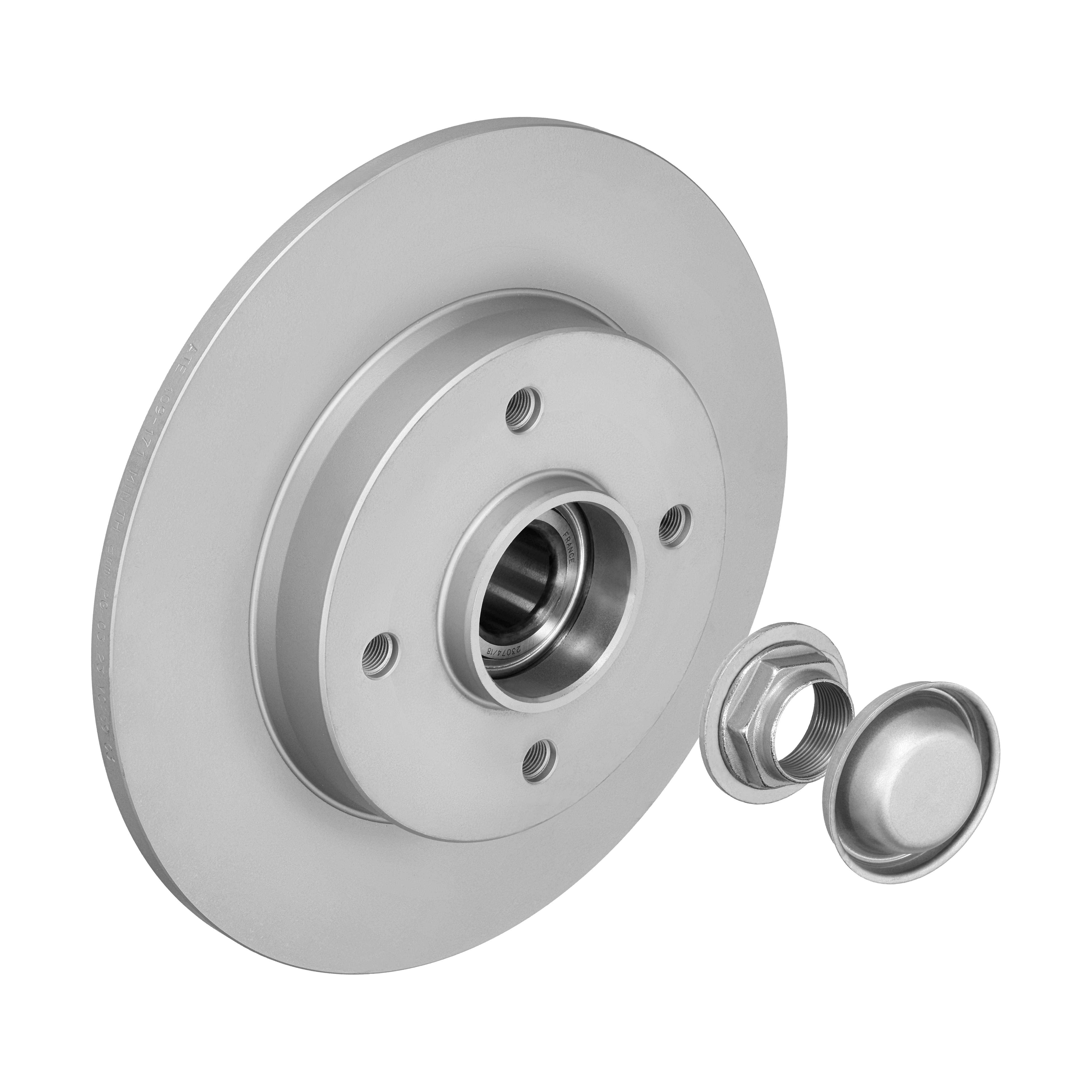 ATE Bremseskive 24010901712 fuld 249mm 9mm for PEUGEOT
