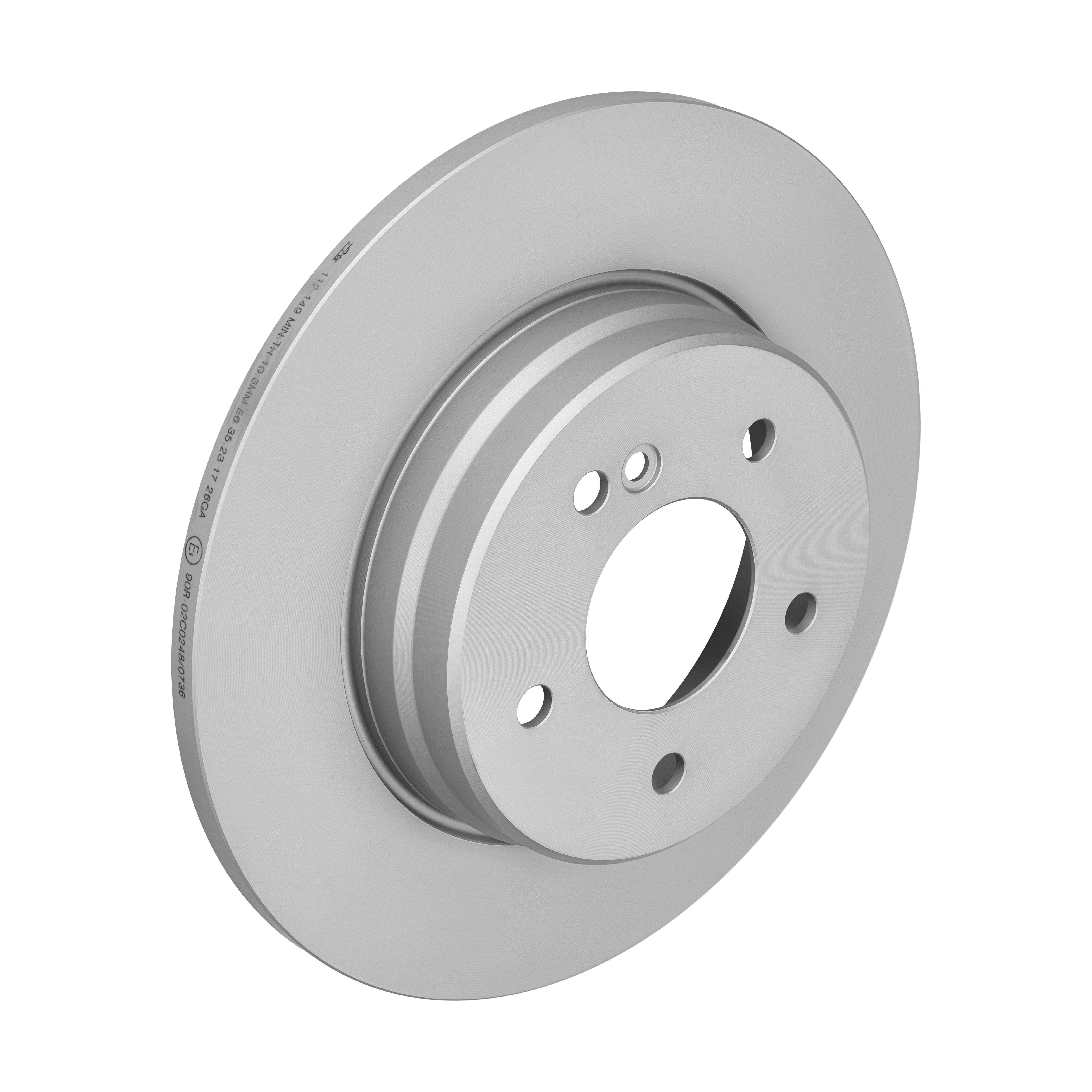 ATE Bremseskive 24011201491 fuld 290mm 12mm for MERCEDES-BENZ