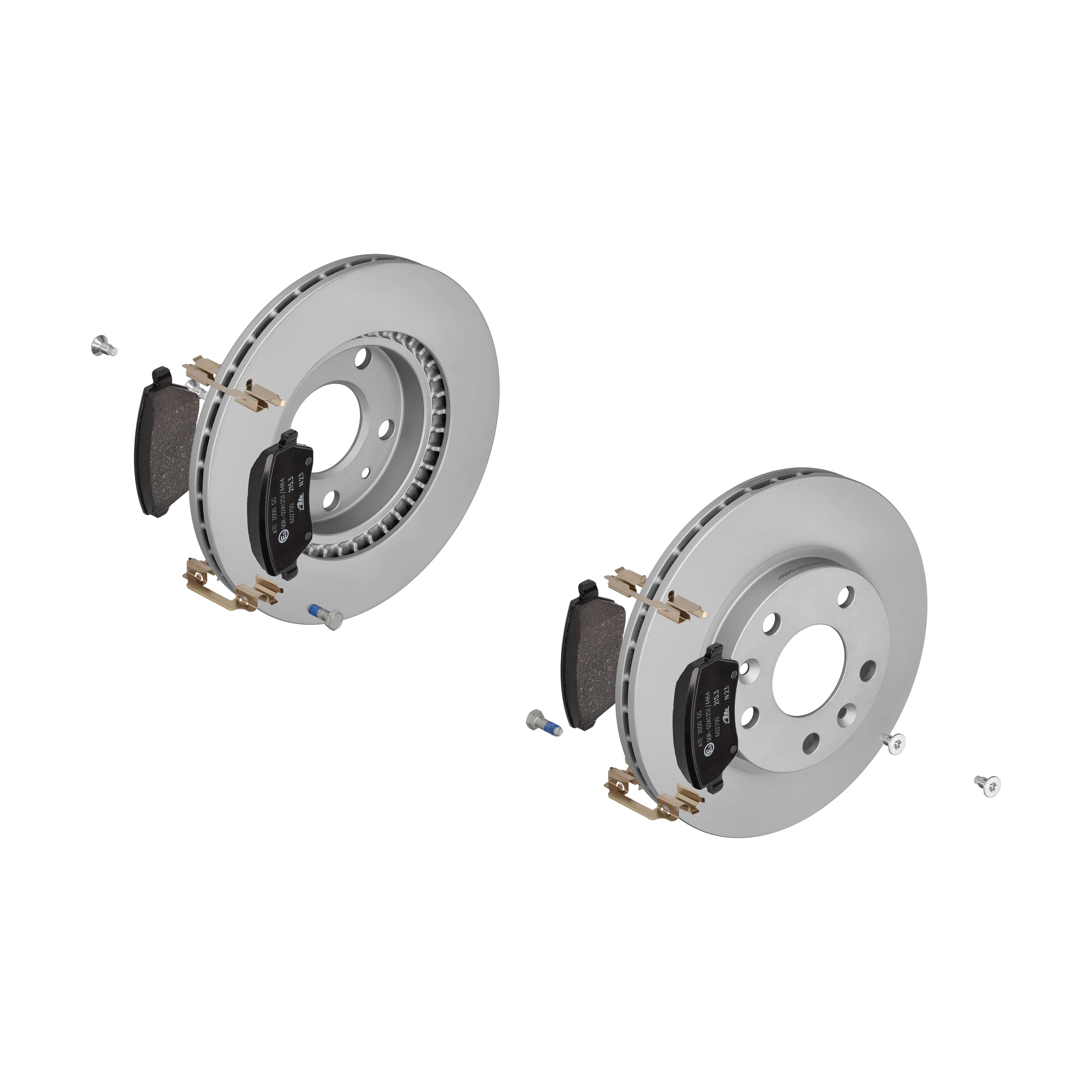 ATE Bremsesæt, skivebremser ijf141bk11 foraksel ventileret 269mm 22mm for MERCEDES-BENZ DACIA LADA RENAULT NISSAN