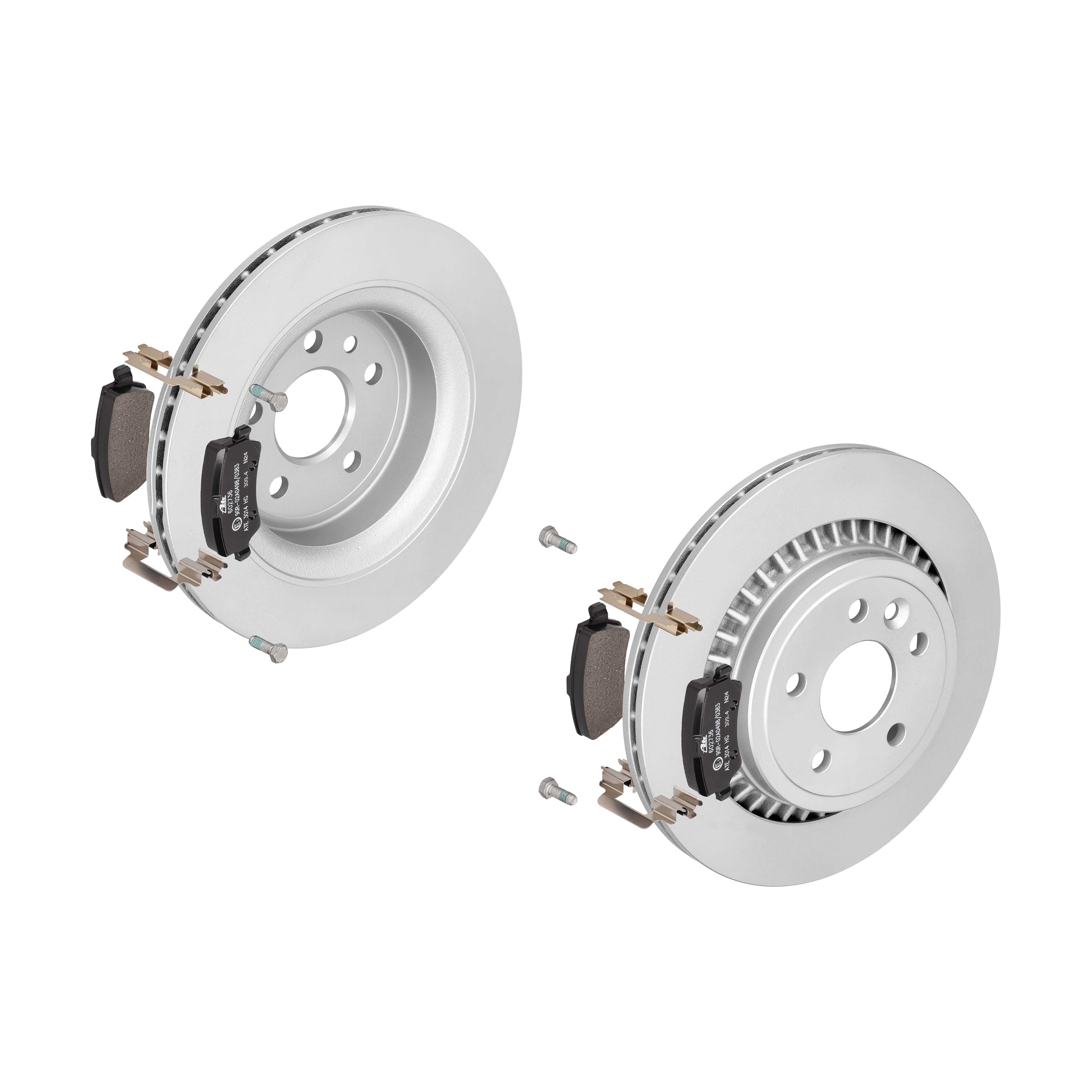 ATE Bremsesæt, skivebremser ijf141goc4 bagaksel ventileret 302mm 22mm for VOLVO