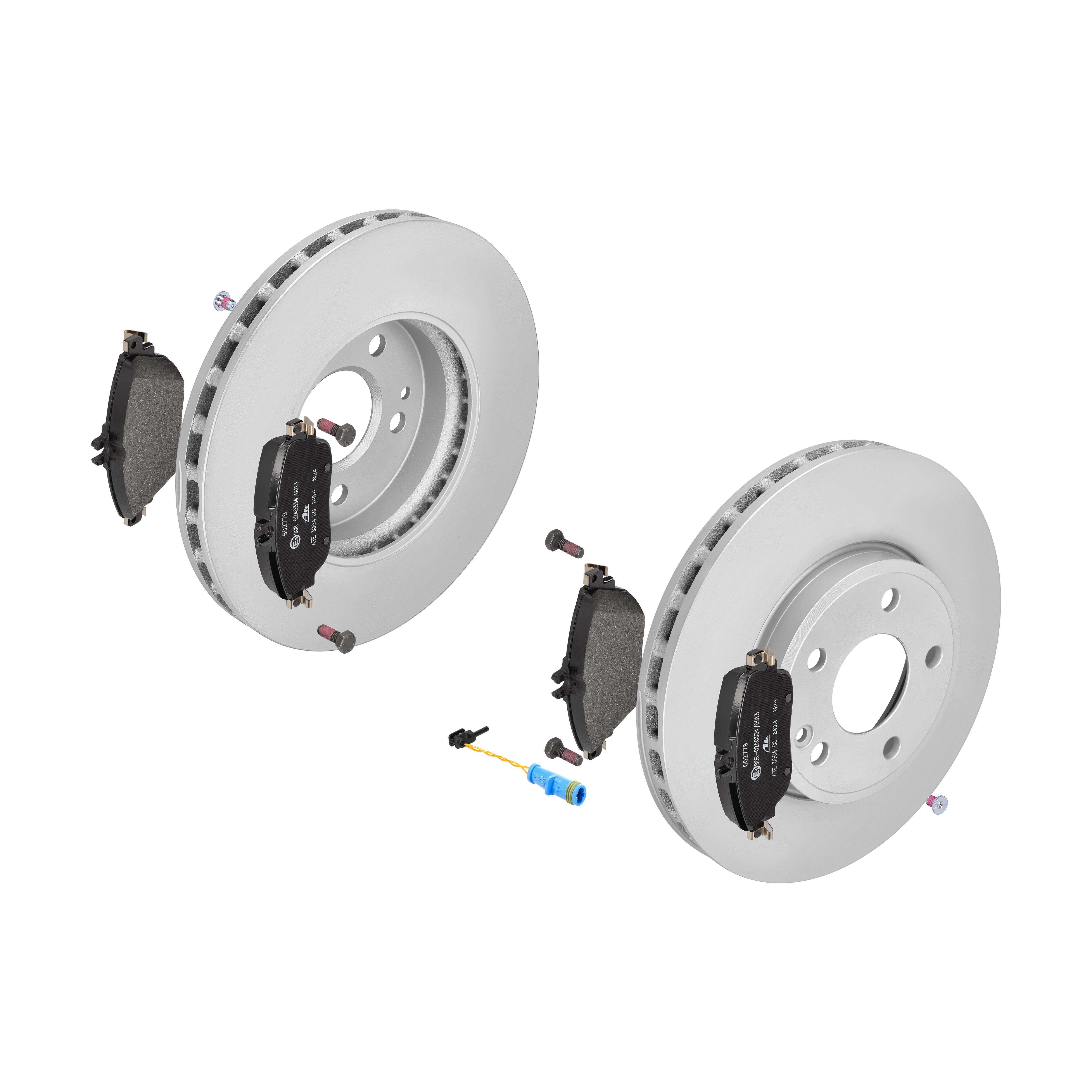 ATE Bremsesæt, skivebremser ijf1416h74 foraksel ventileret 295mm 28mm for MERCEDES-BENZ
