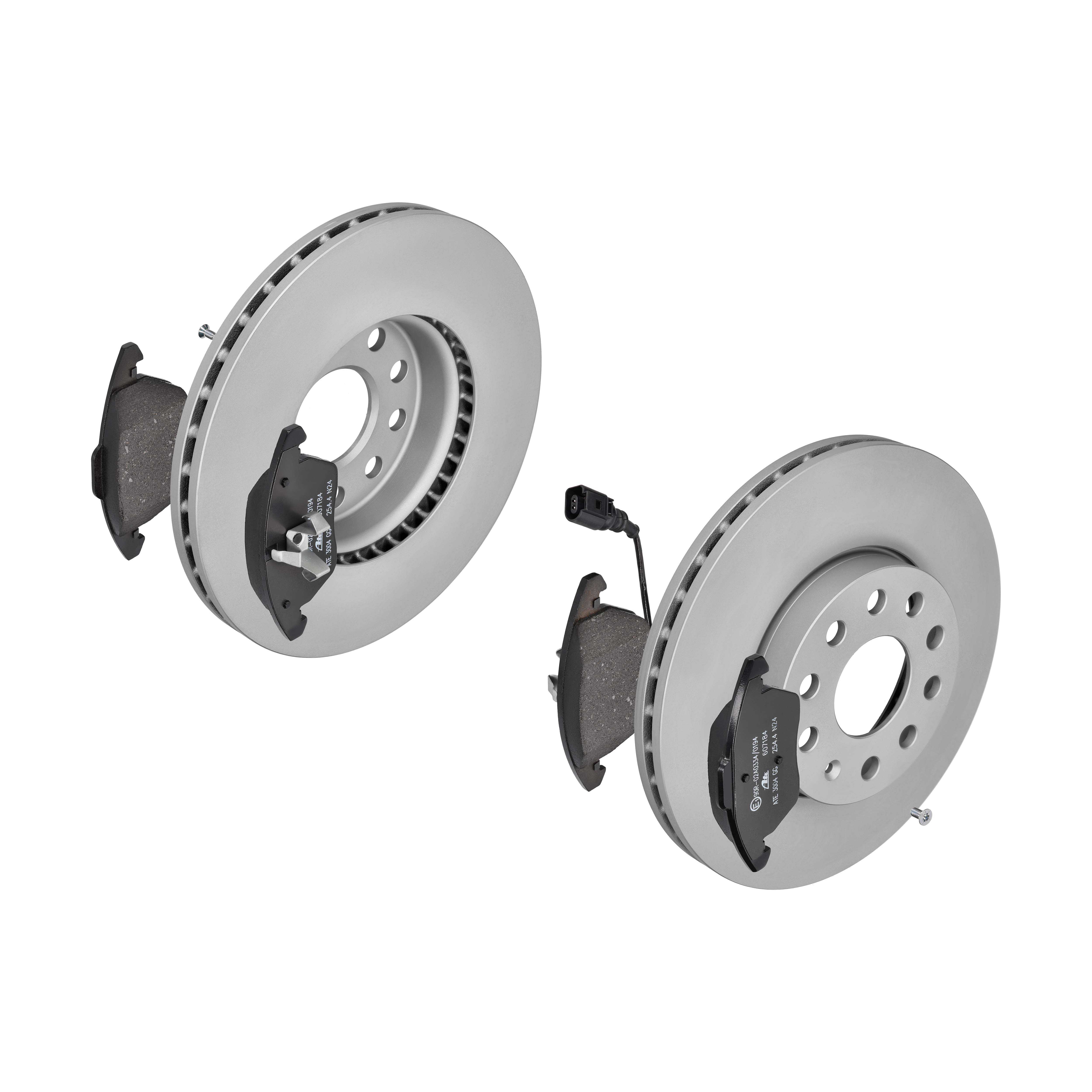 ATE Bremsesæt, skivebremser ijf1418bm2 foraksel ventileret 288mm 25mm for SKODA SEAT VAG