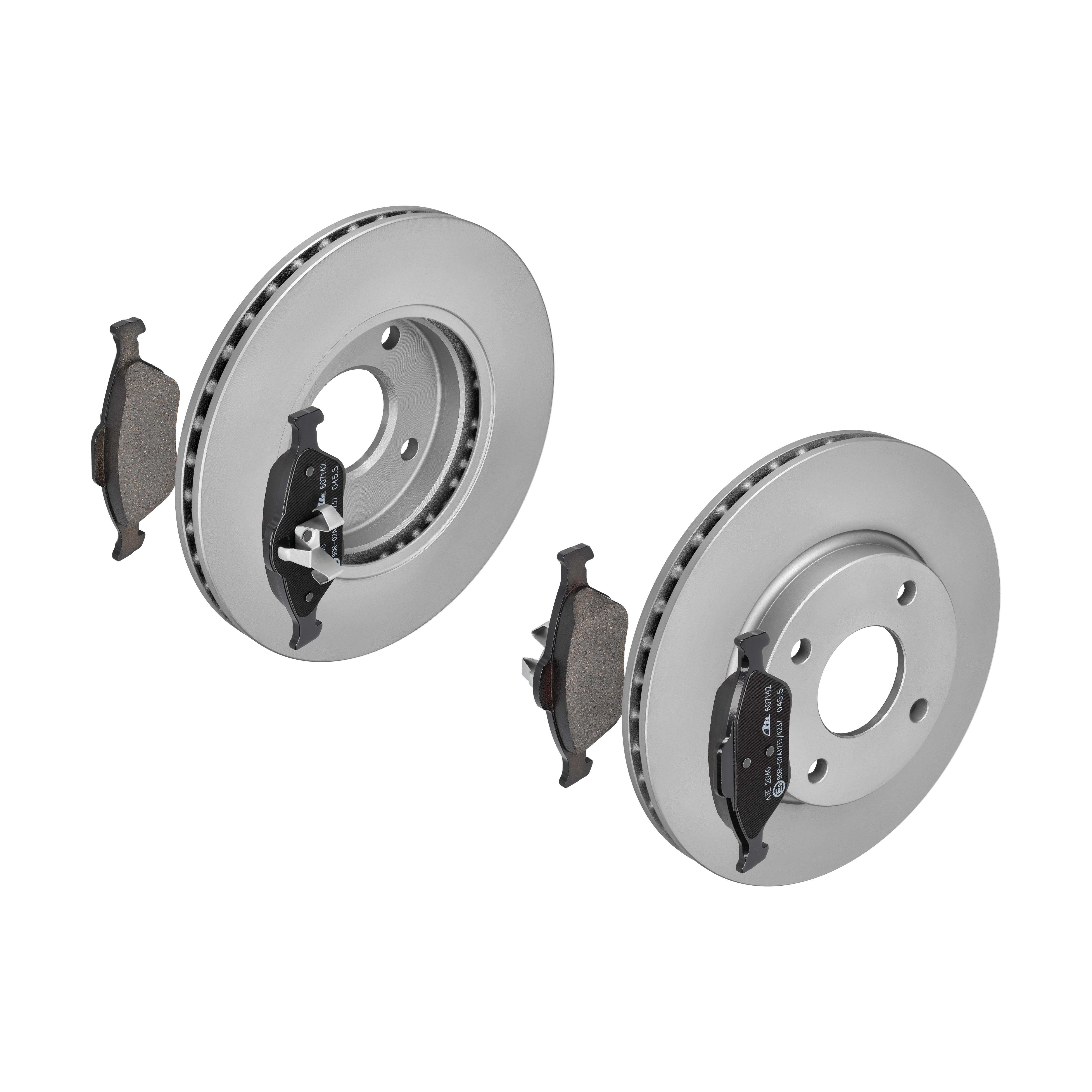 ATE Bremsesæt, skivebremser 142021669 foraksel ventileret 258mm 22mm for FORD MAZDA TOYOTA