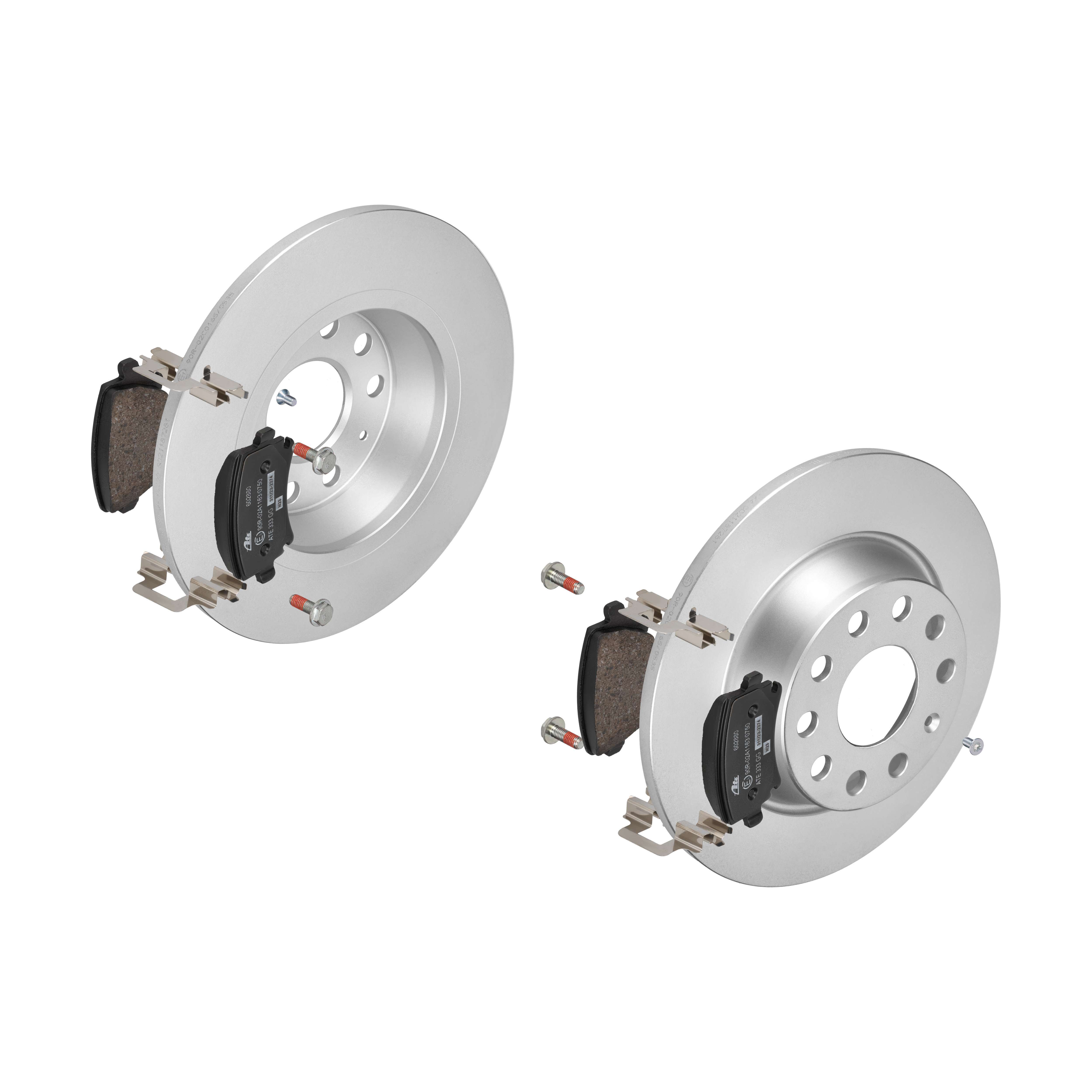 ATE Bremsesæt, skivebremser ijf141dp91 bagaksel fuld 282mm 12mm for VAG SKODA SEAT