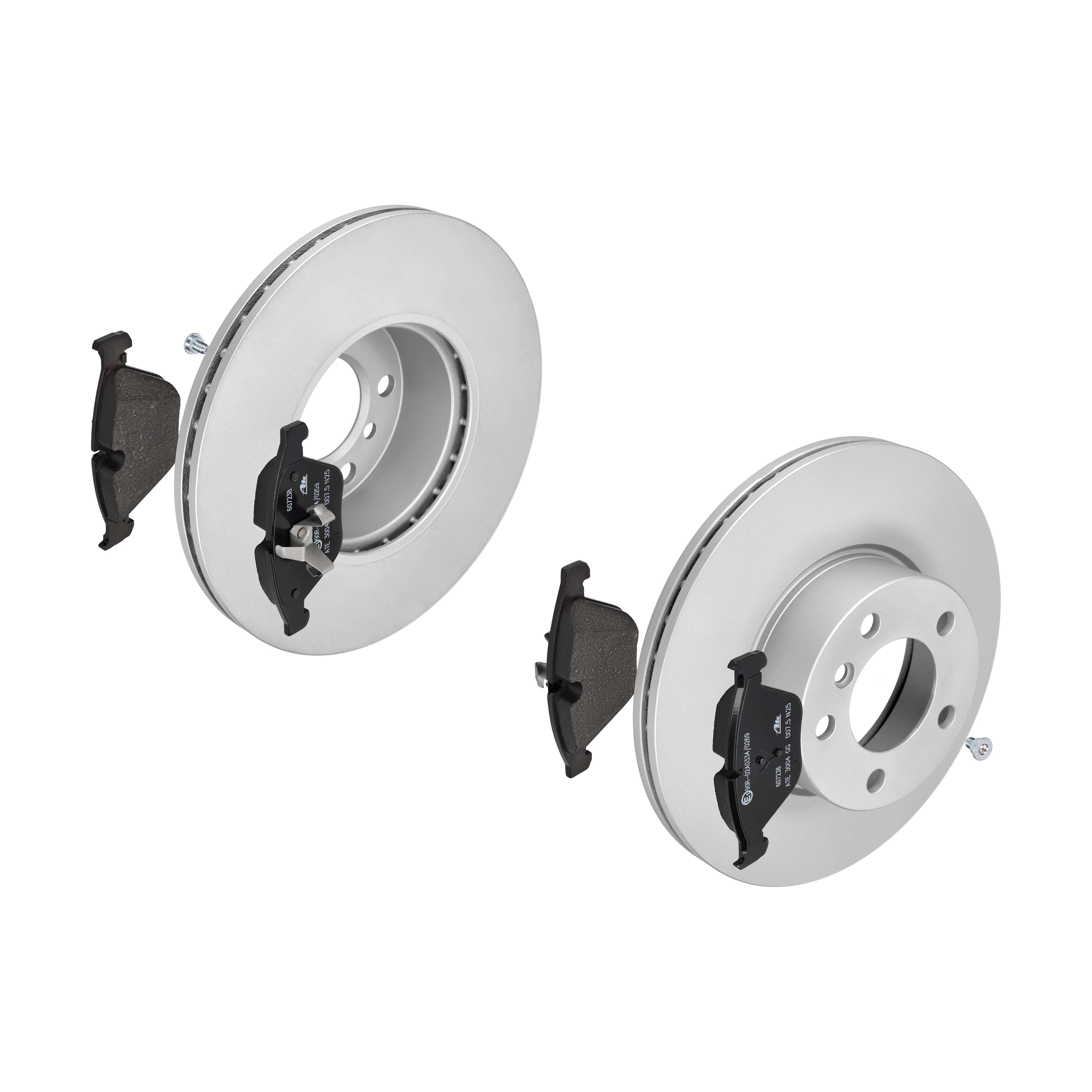 ATE Bremsesæt, skivebremser 142022492 foraksel ventileret 312mm 24mm for BMW