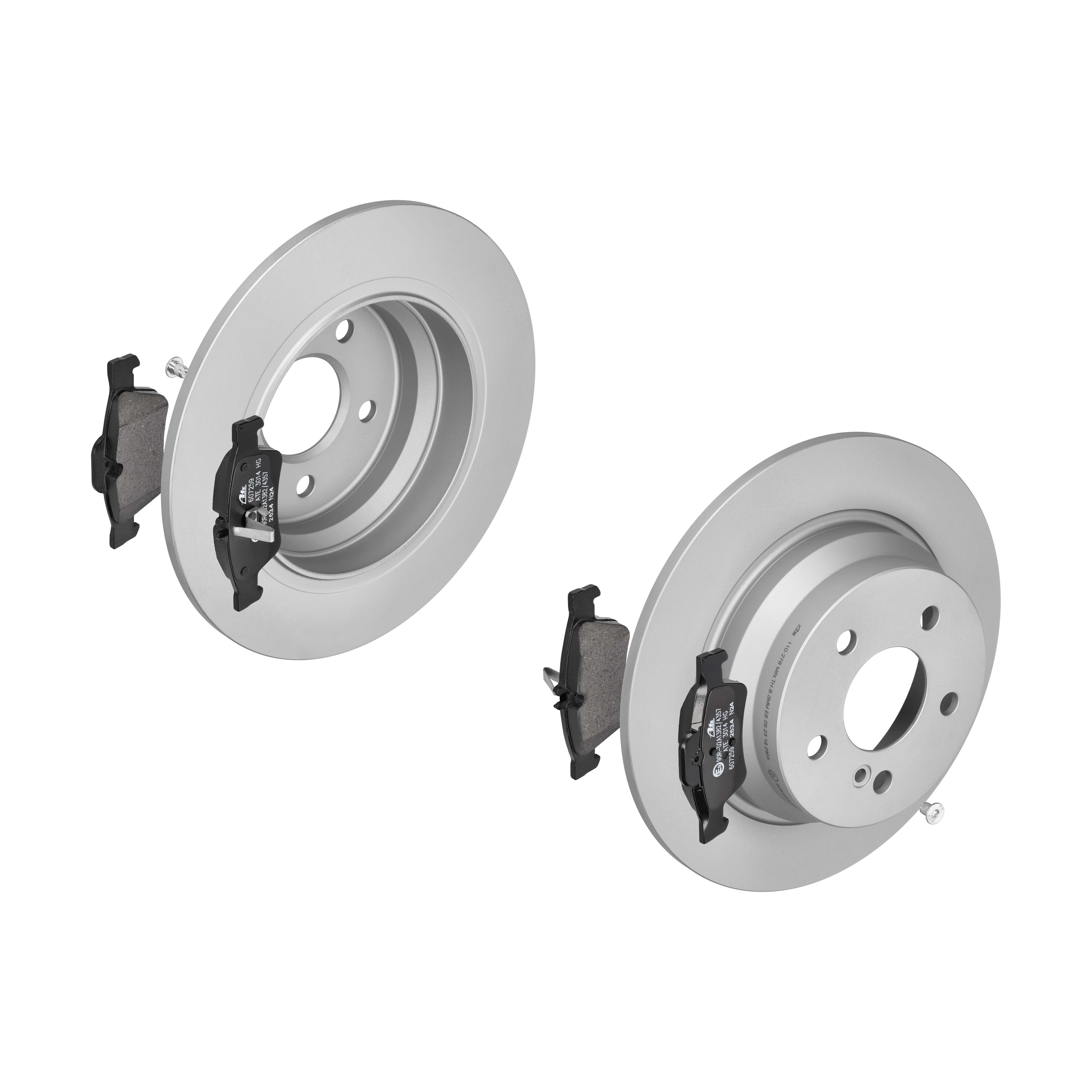 ATE Bremsesæt, skivebremser 142022254 bagaksel fuld 300mm 10mm for MERCEDES-BENZ