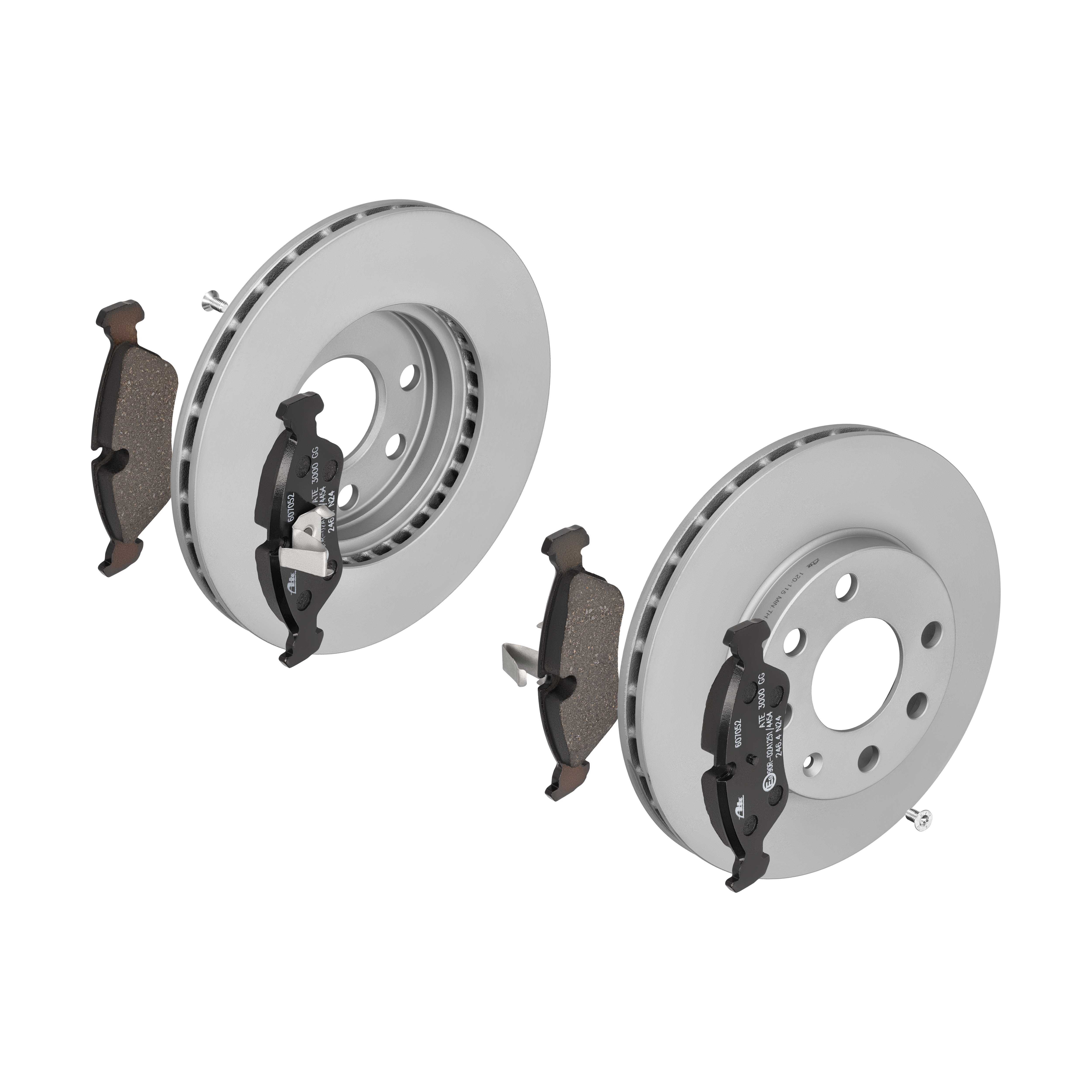 ATE Bremsesæt, skivebremser 142021870 foraksel ventileret 236mm 20mm for VAUXHALL OPEL CHEVROLET