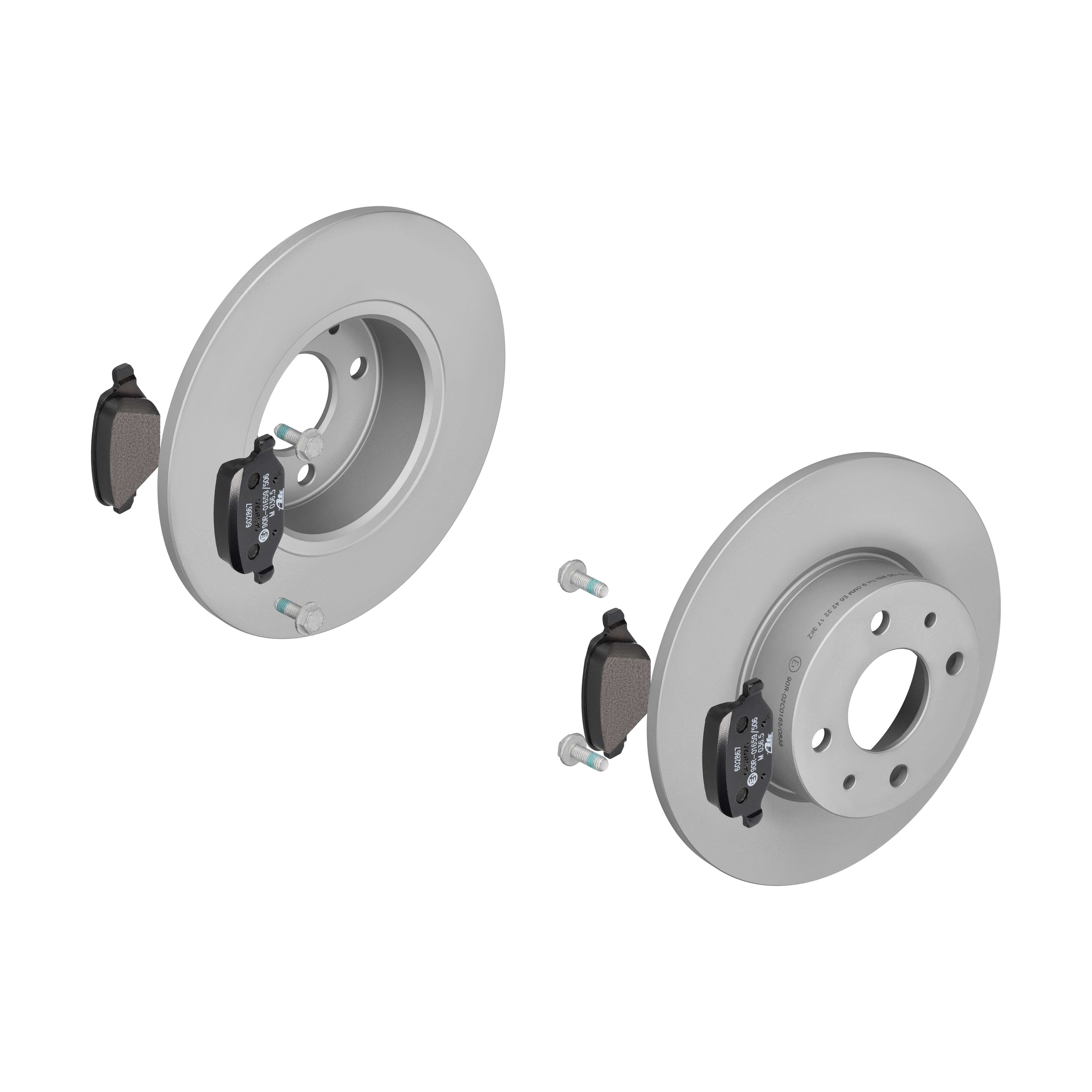 ATE Bremsesæt, skivebremser ijf141hua0 bagaksel fuld 251mm 10mm for FIAT