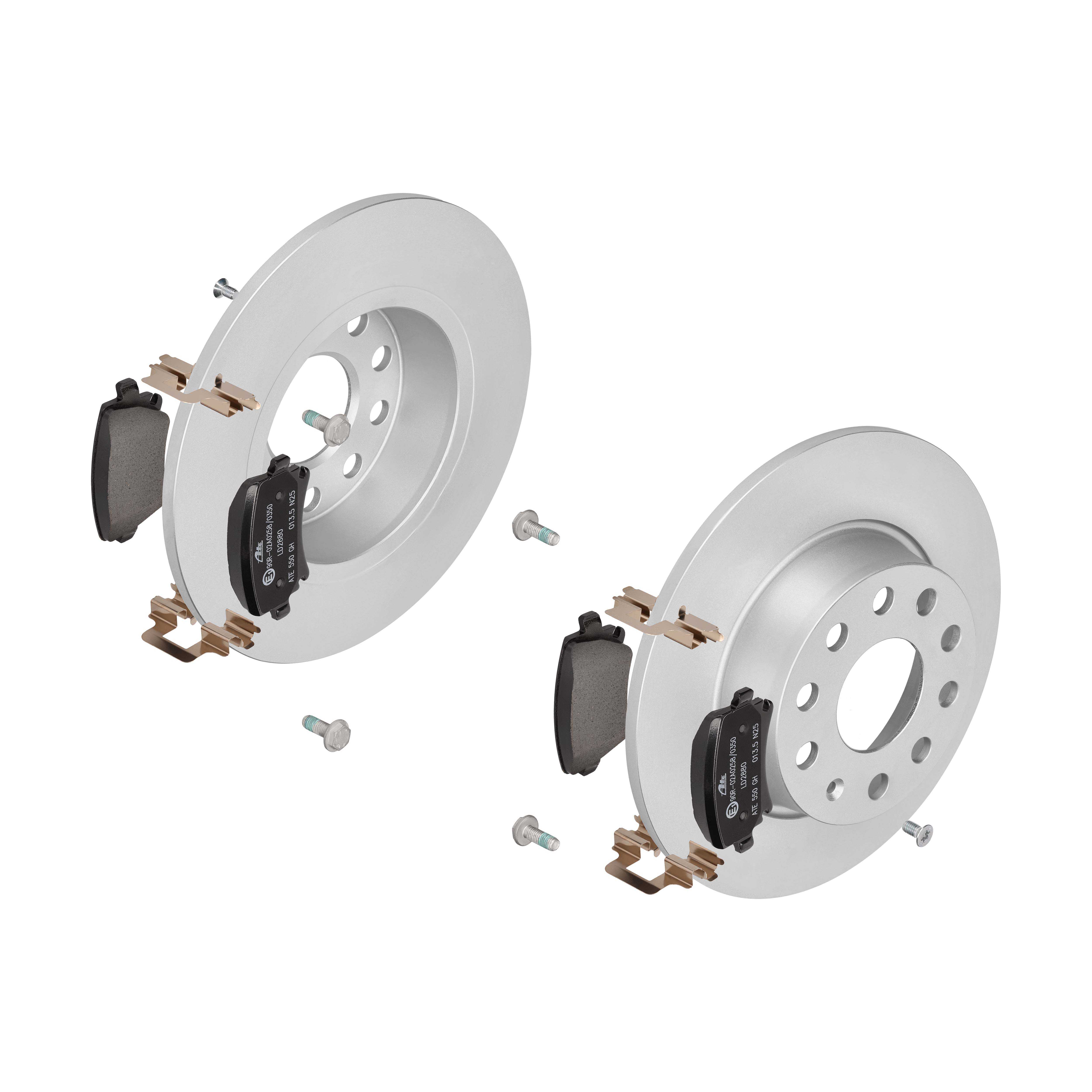 ATE Bremsesæt, skivebremser 142022325 bagaksel fuld 272mm 9mm for SKODA SEAT VAG