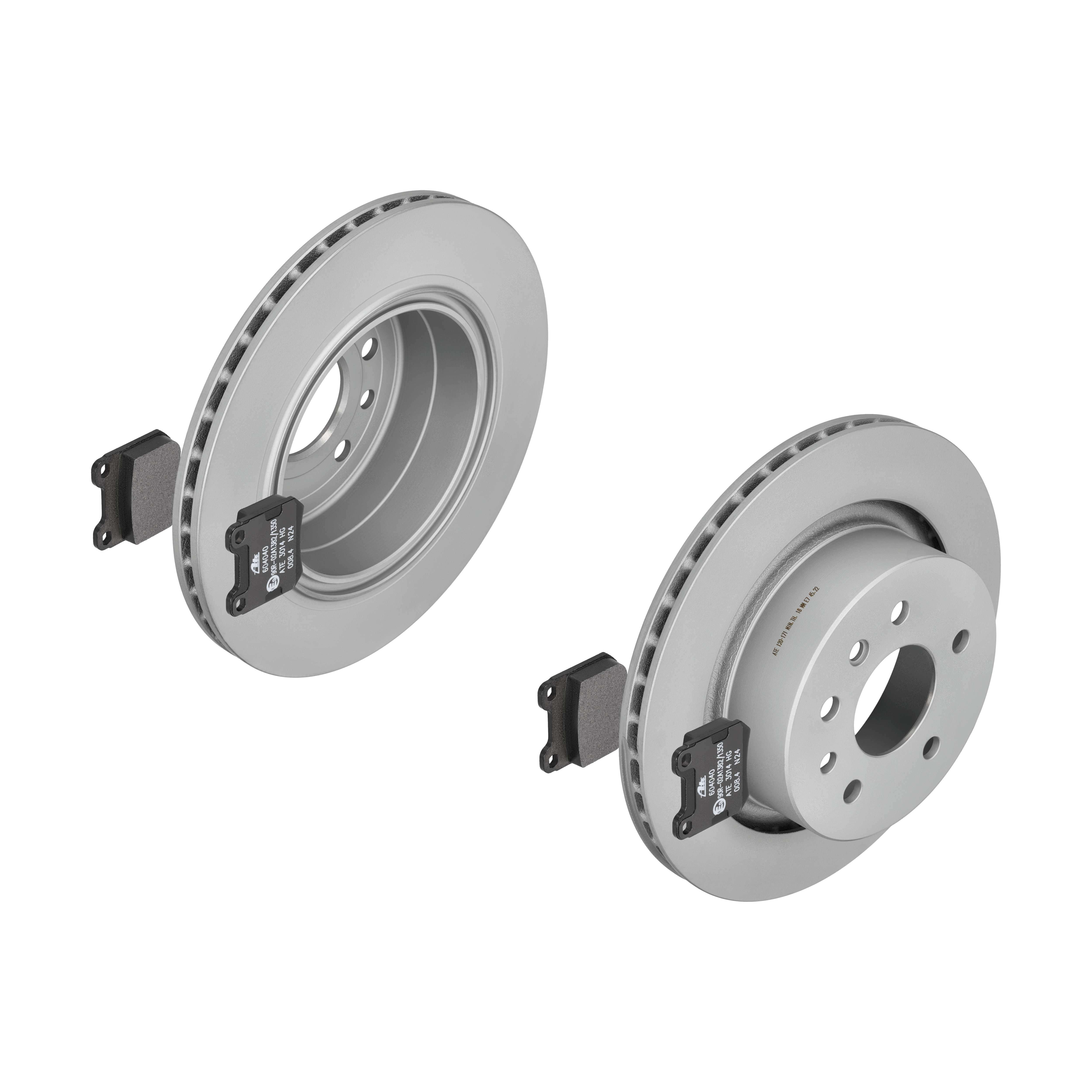 ATE Bremsesæt, skivebremser 142022897 bagaksel ventileret 286mm 20mm for OPEL VAUXHALL SAAB