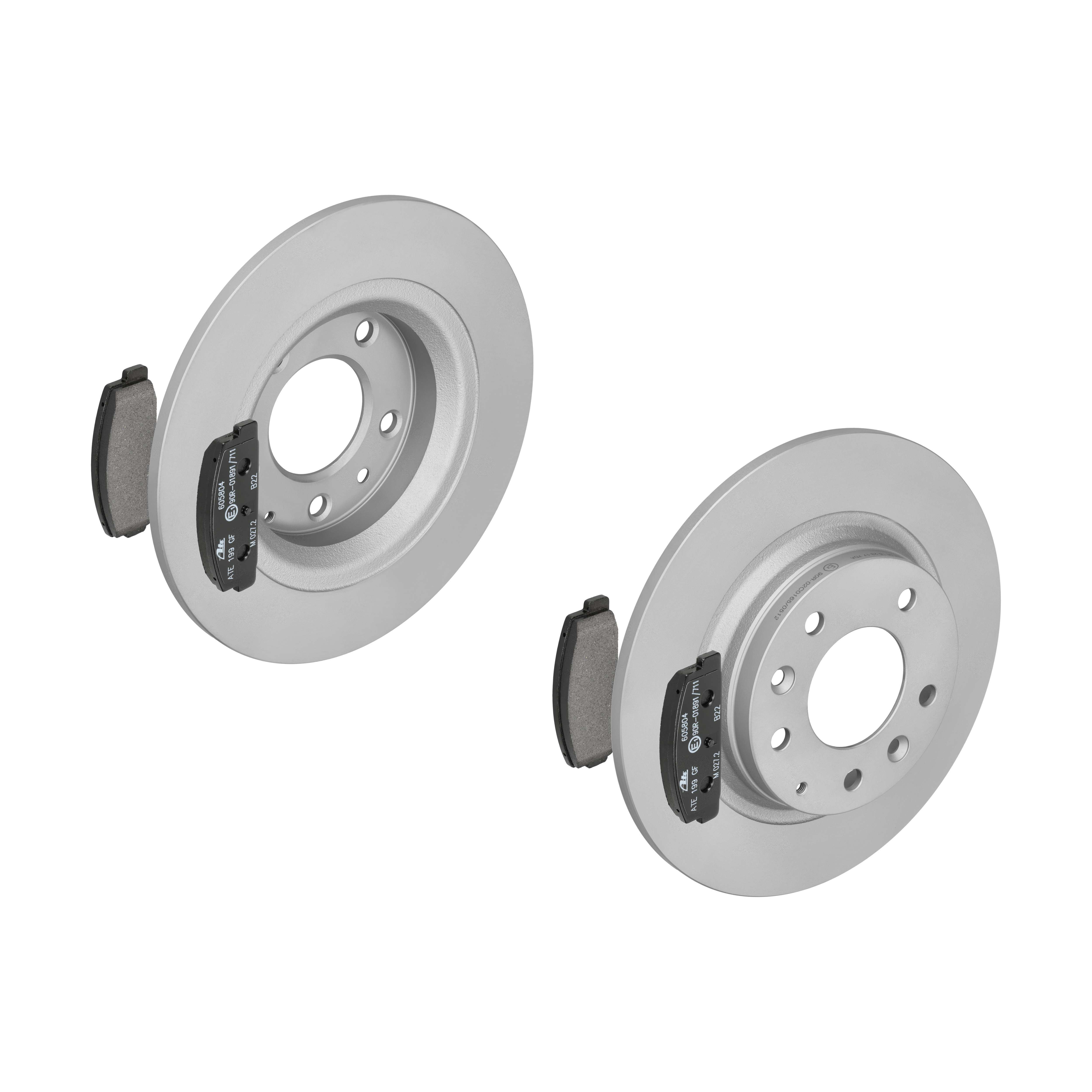 ATE Bremsesæt, skivebremser ijf141gh62 bagaksel fuld 280mm 10mm for MAZDA
