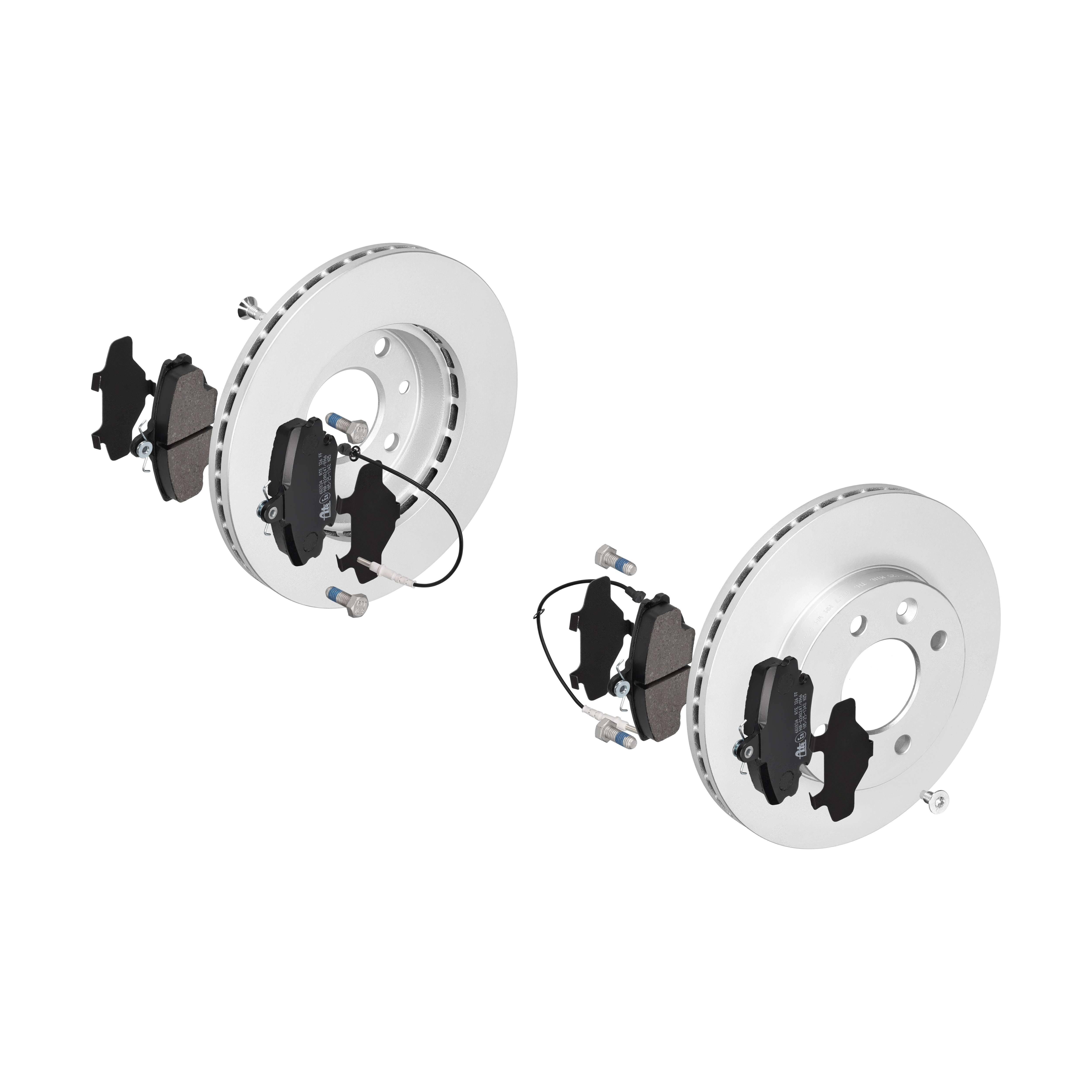 ATE Bremsesæt, skivebremser 142022078 foraksel ventileret 238mm 20mm for RENAULT DACIA NISSAN