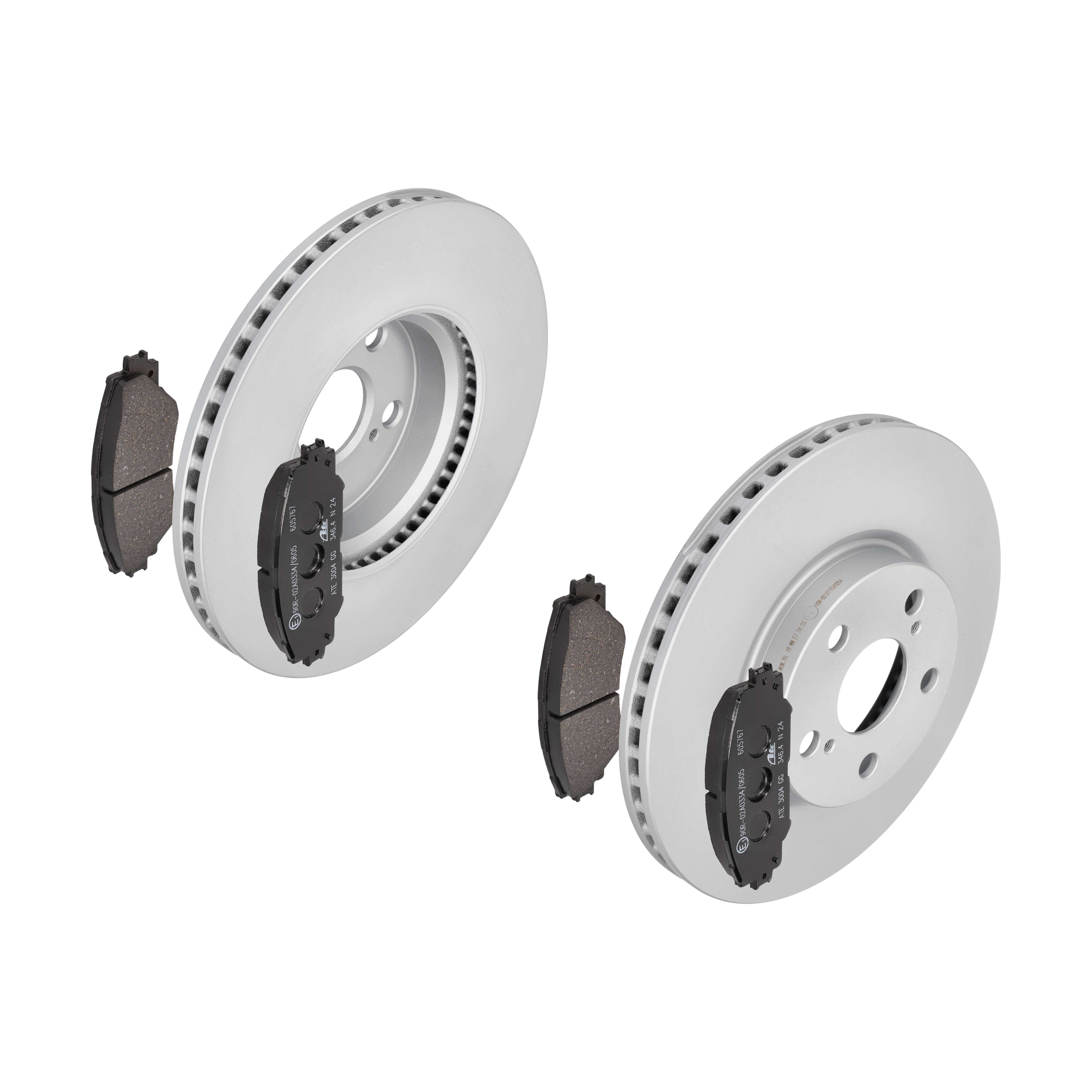ATE Bremsesæt, skivebremser 142042303 foraksel ventileret 275mm 22mm for SUBARU TOYOTA LEXUS