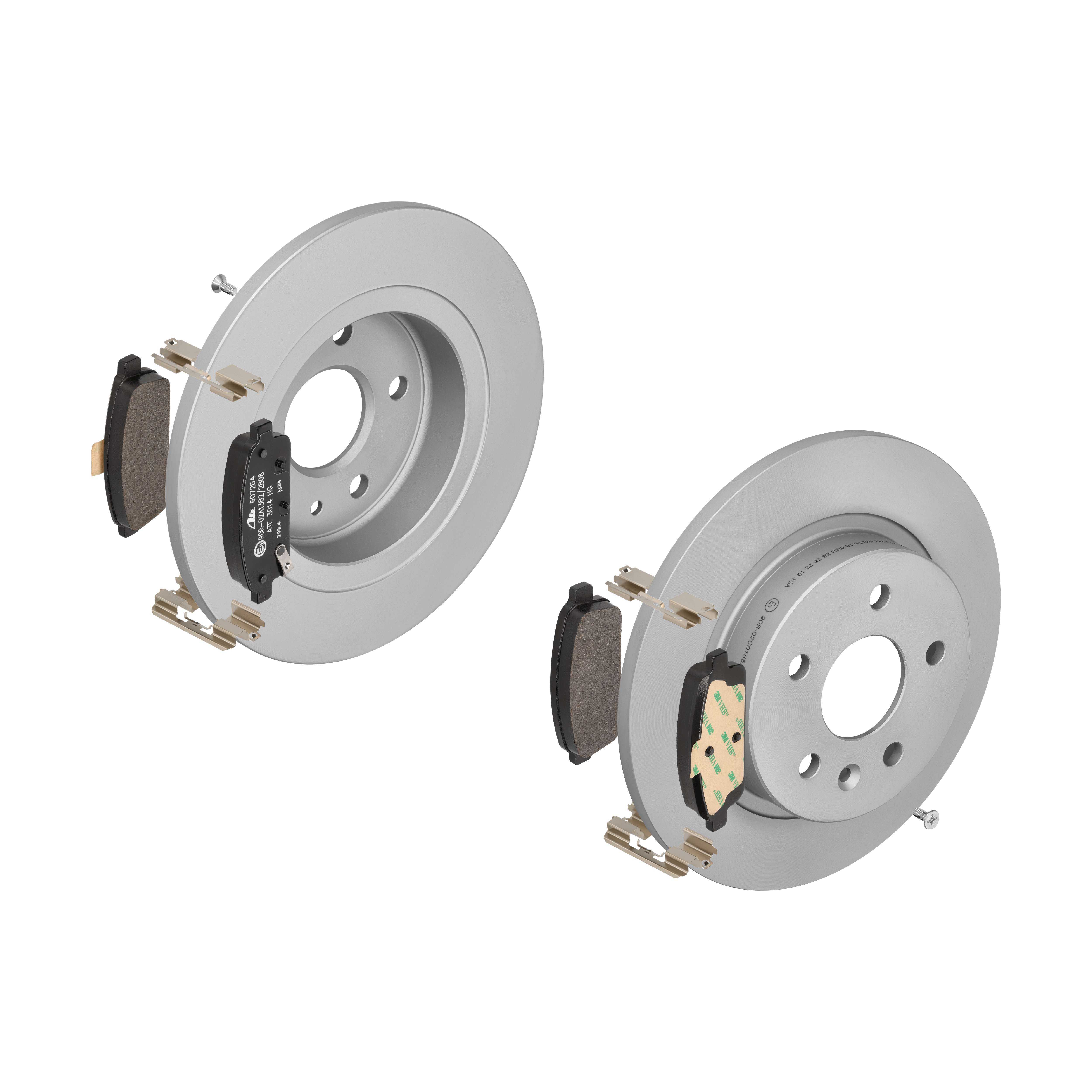 ATE Bremsesæt, skivebremser ijf141hlp2 bagaksel fuld 268mm 12mm for VAUXHALL OPEL CHEVROLET