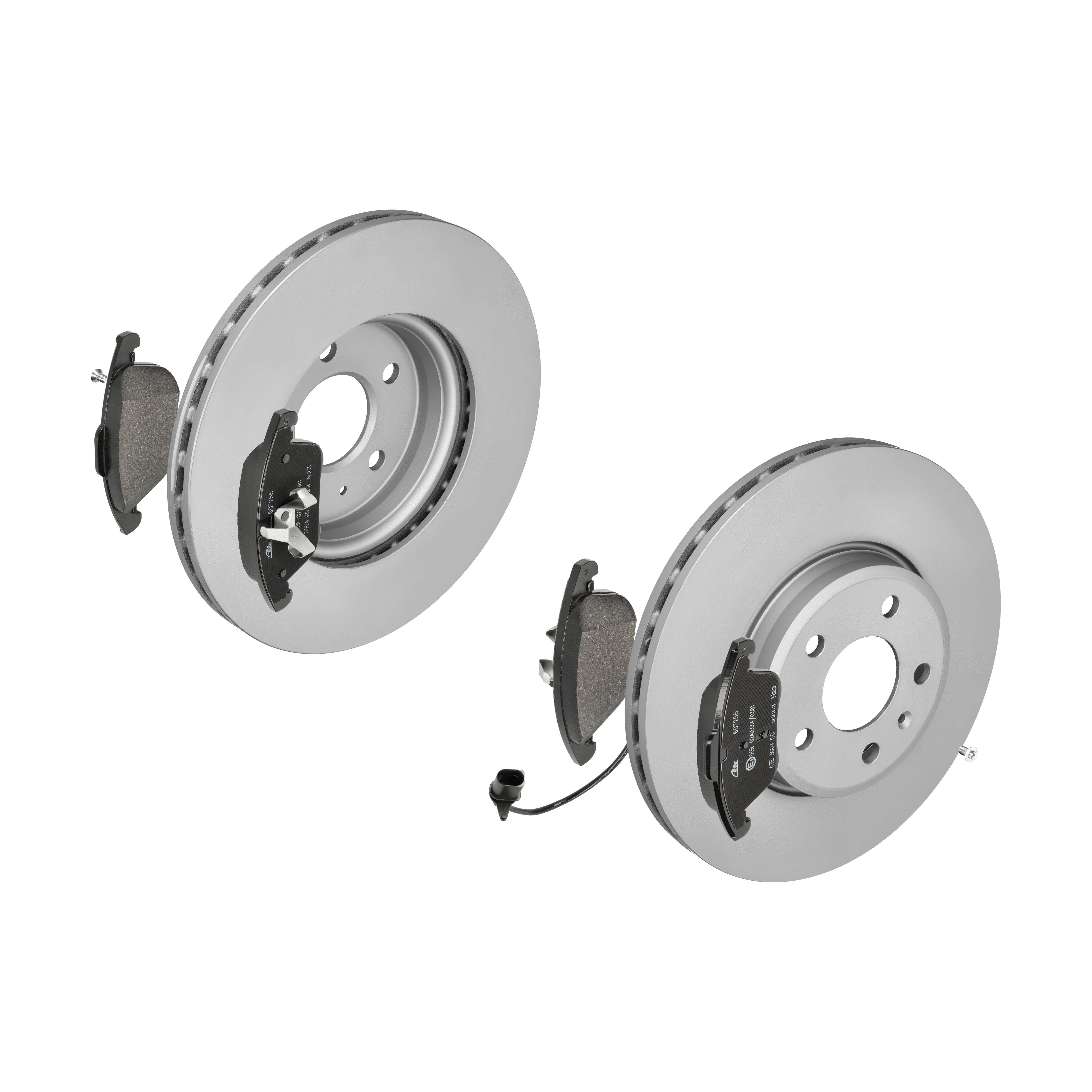 ATE Bremsesæt, skivebremser ijf141bvr1 foraksel ventileret 314mm 25mm for VAG