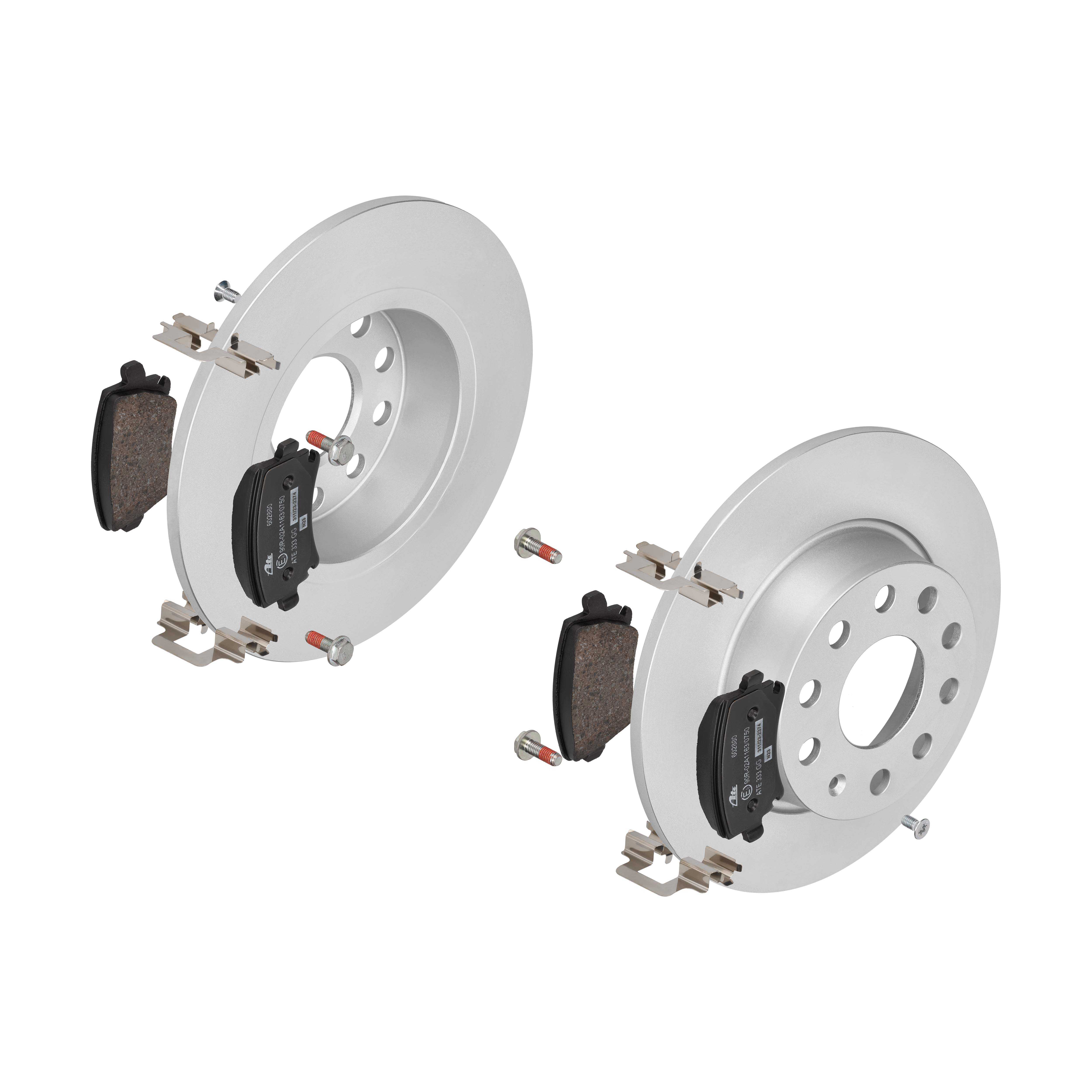 ATE Bremsesæt, skivebremser 142022324 bagaksel fuld 272mm 9mm for SEAT SKODA VAG
