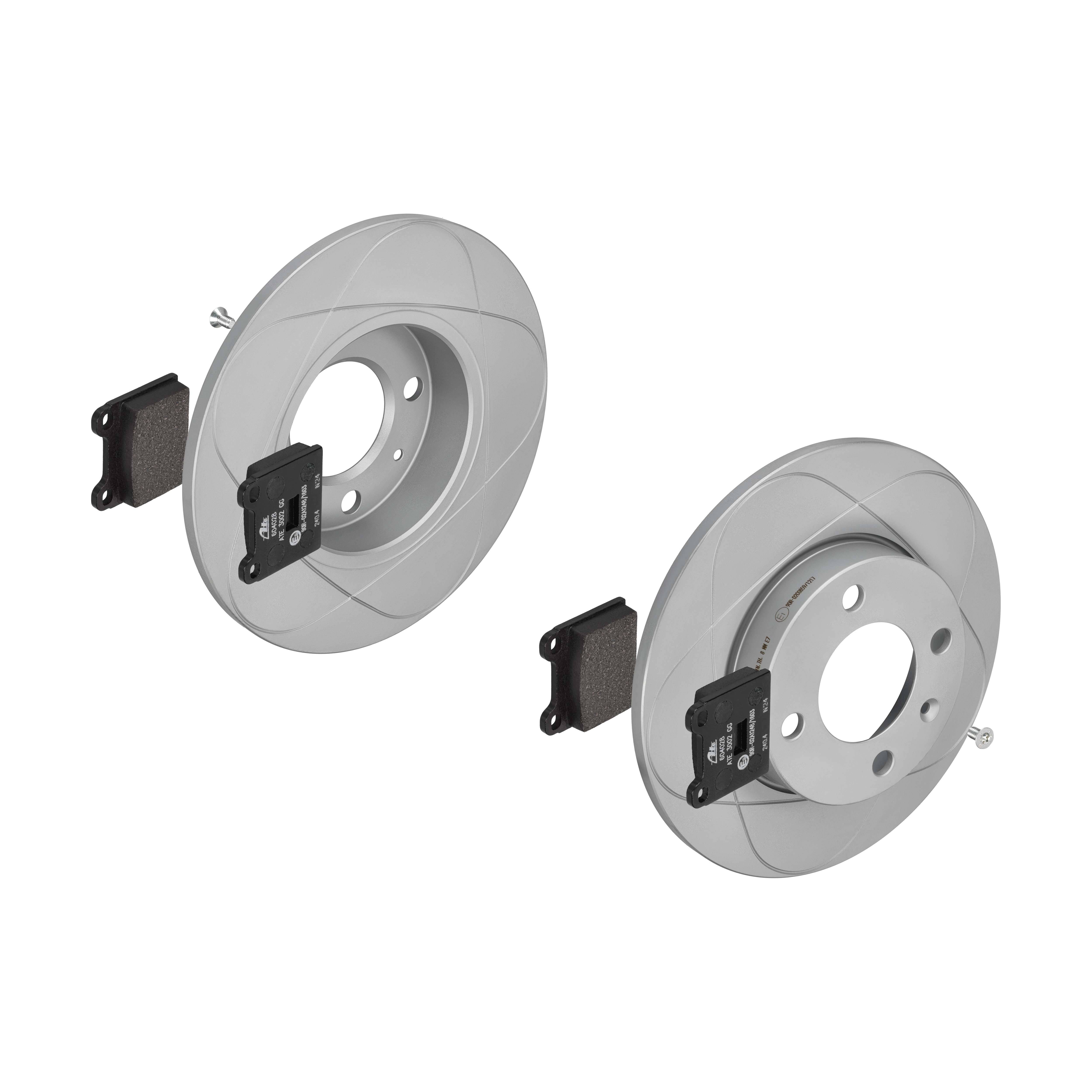 ATE Bremsesæt, skivebremser 142042651 foraksel fuld 239mm 10mm for VAG