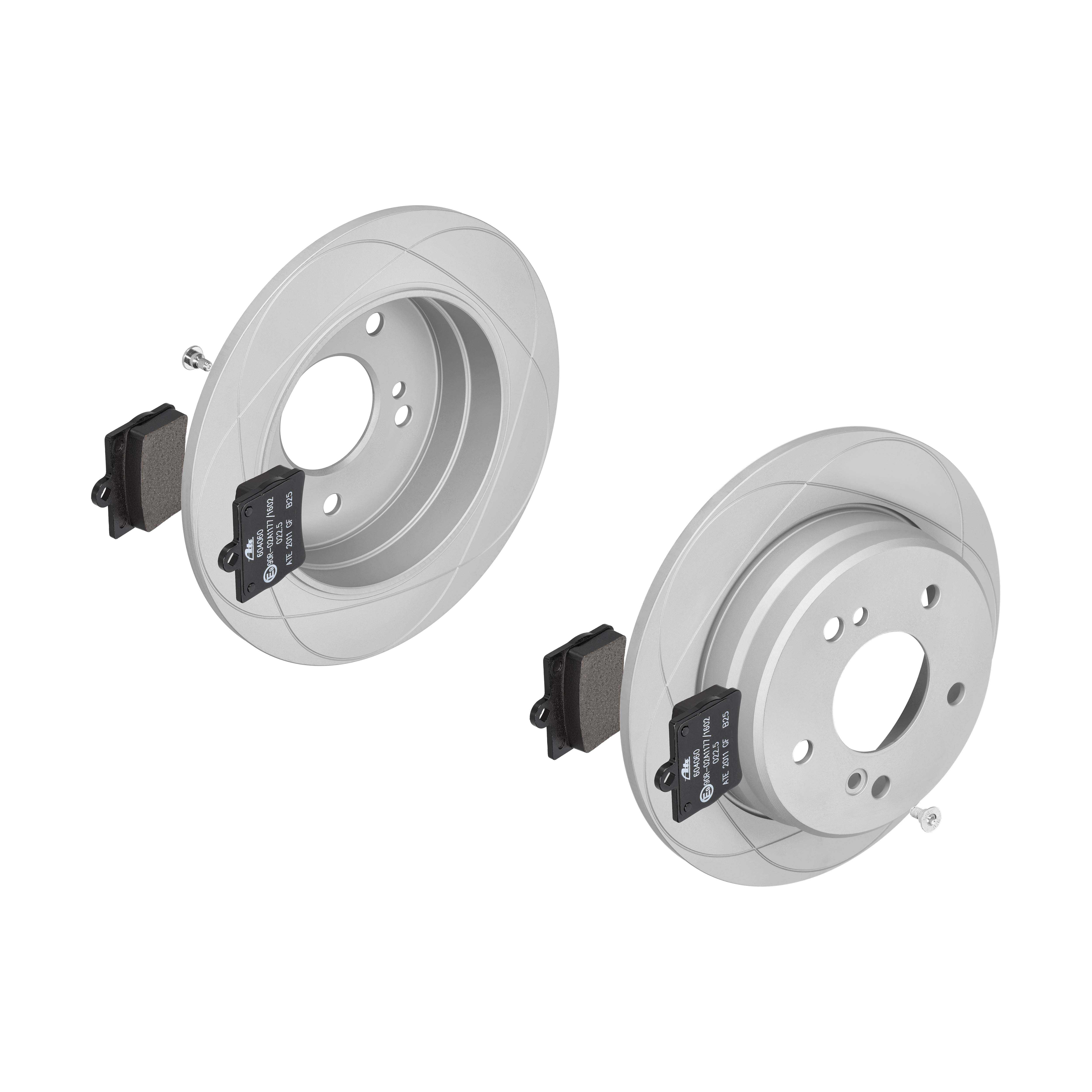 ATE Bremsesæt, skivebremser 142042630 bagaksel fuld 258mm 9mm for MERCEDES-BENZ