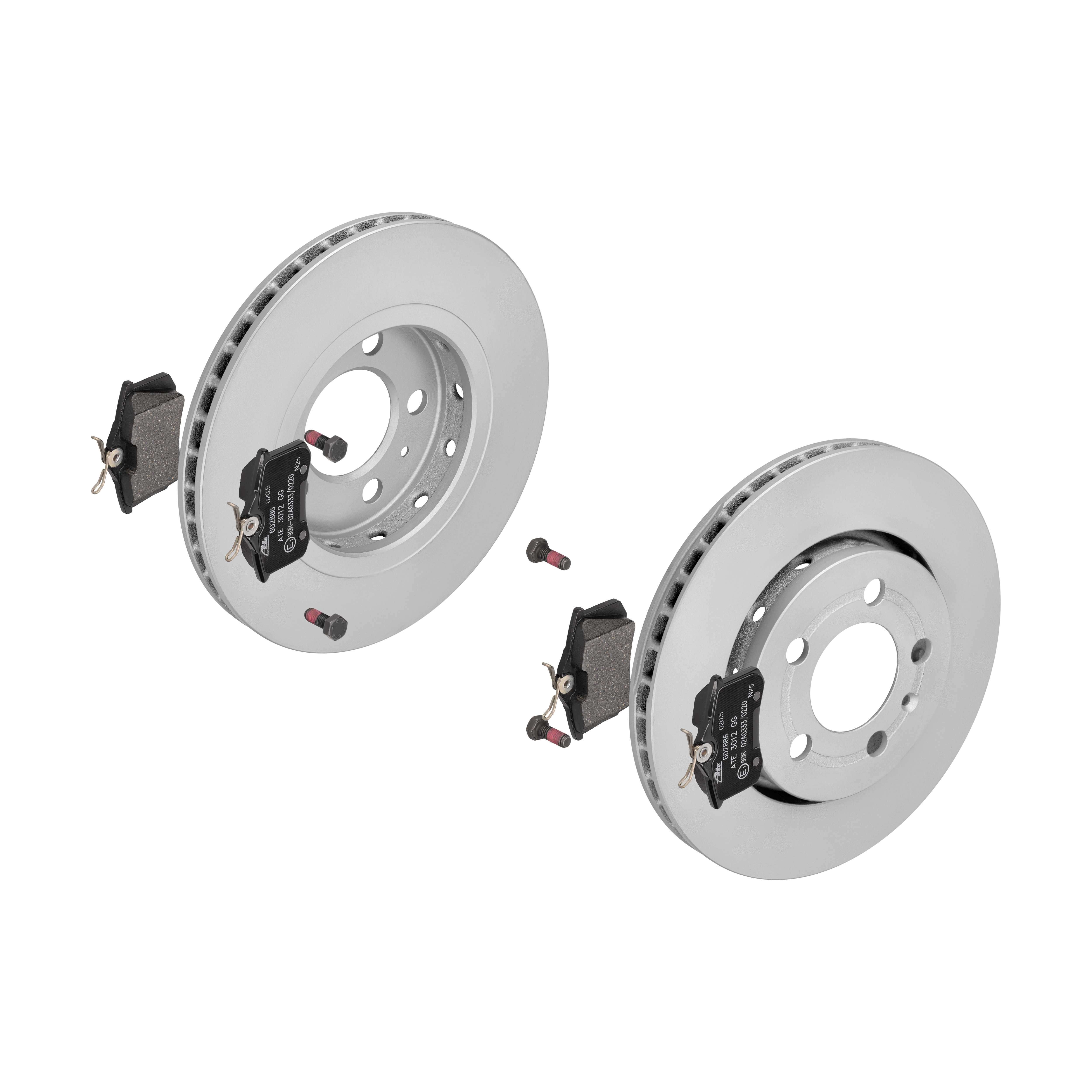 ATE Bremsesæt, skivebremser 142022579 bagaksel ventileret 256mm 22mm for SEAT VAG SKODA