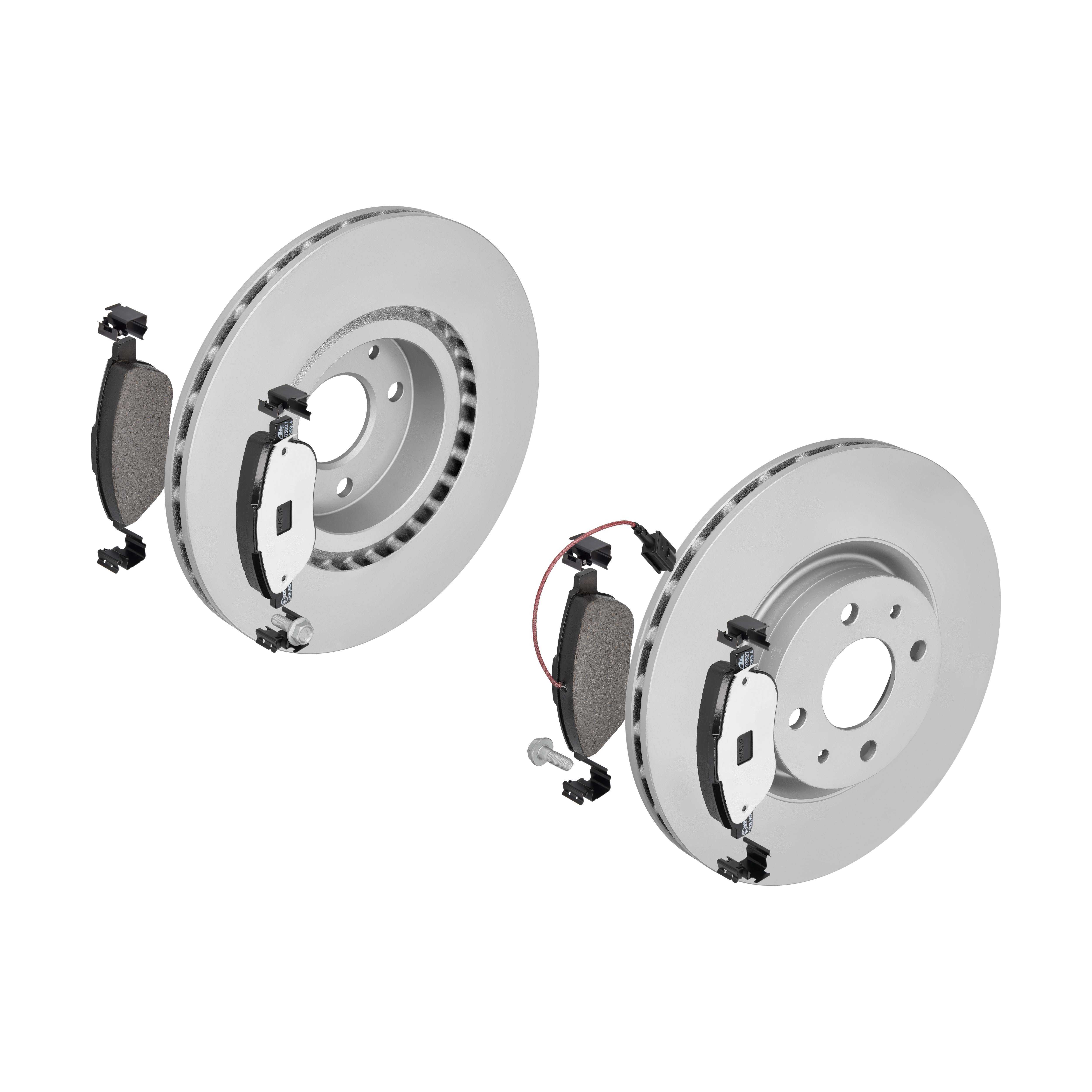 ATE Bremsesæt, skivebremser 142022308 foraksel ventileret 284mm 22mm for PEUGEOT CITROËN VAUXHALL OPEL FIAT