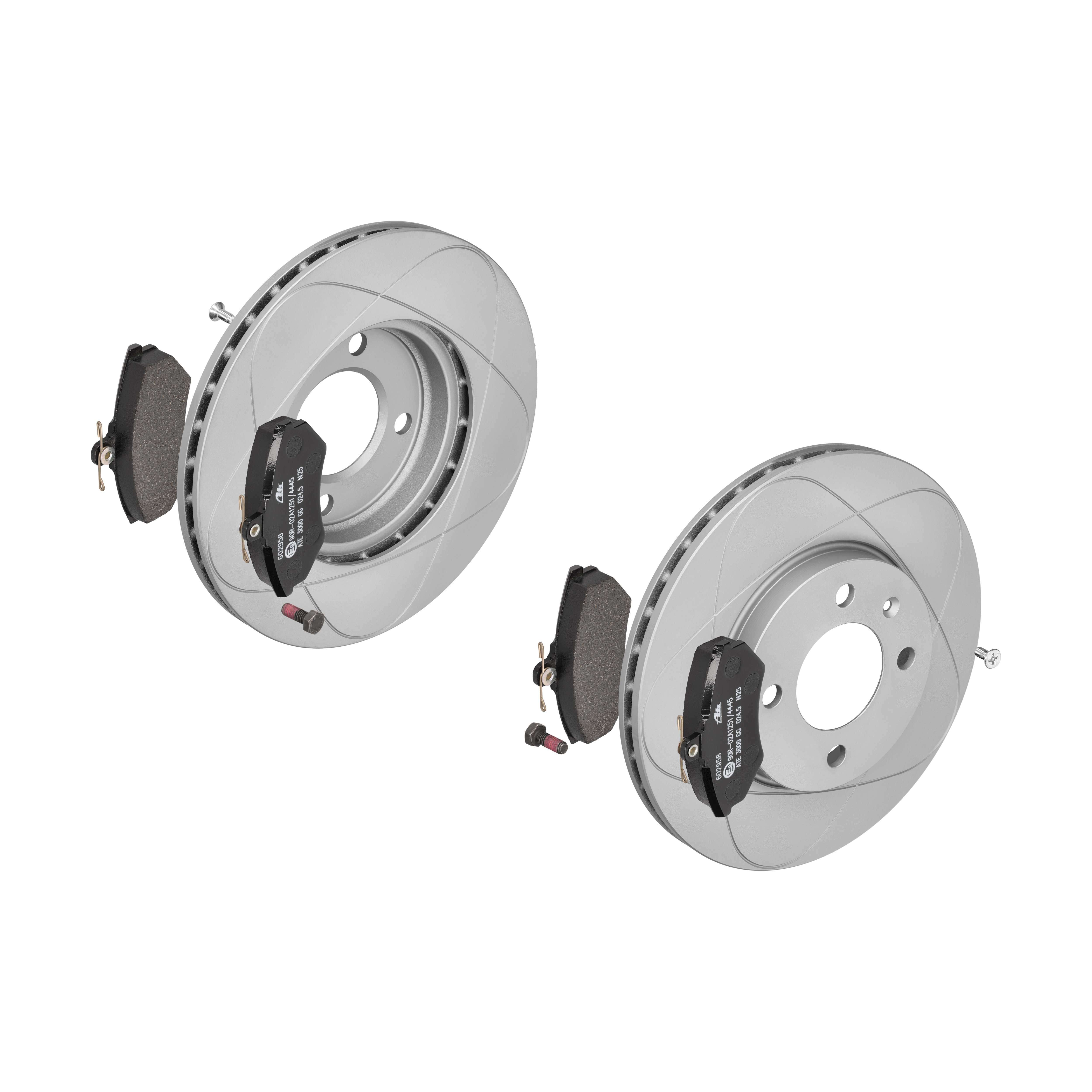 ATE Bremsesæt, skivebremser 142042798 foraksel ventileret 256mm 20mm for VAG SEAT