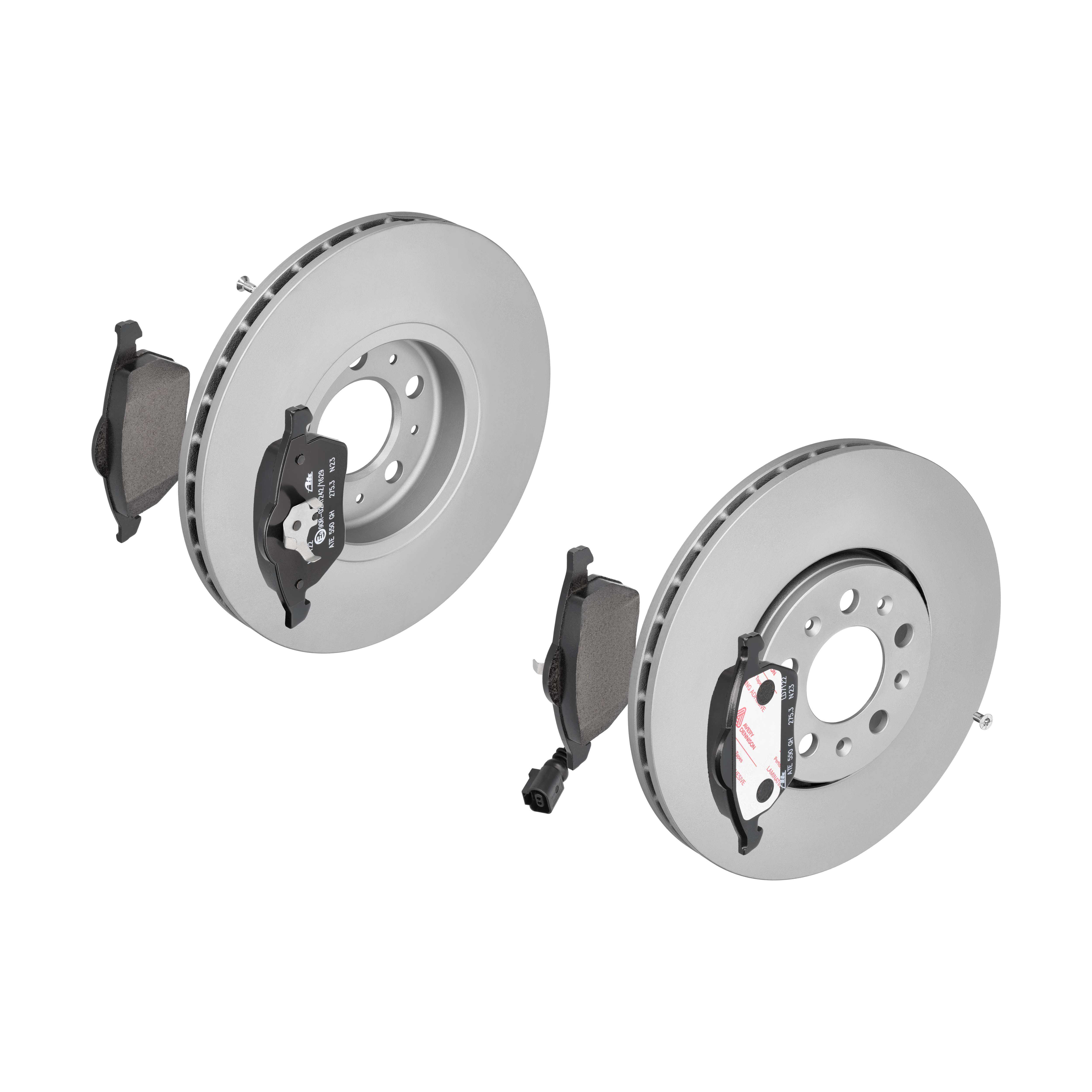 ATE Bremsesæt, skivebremser 142022005 foraksel ventileret 288mm 25mm for SKODA VAG SEAT