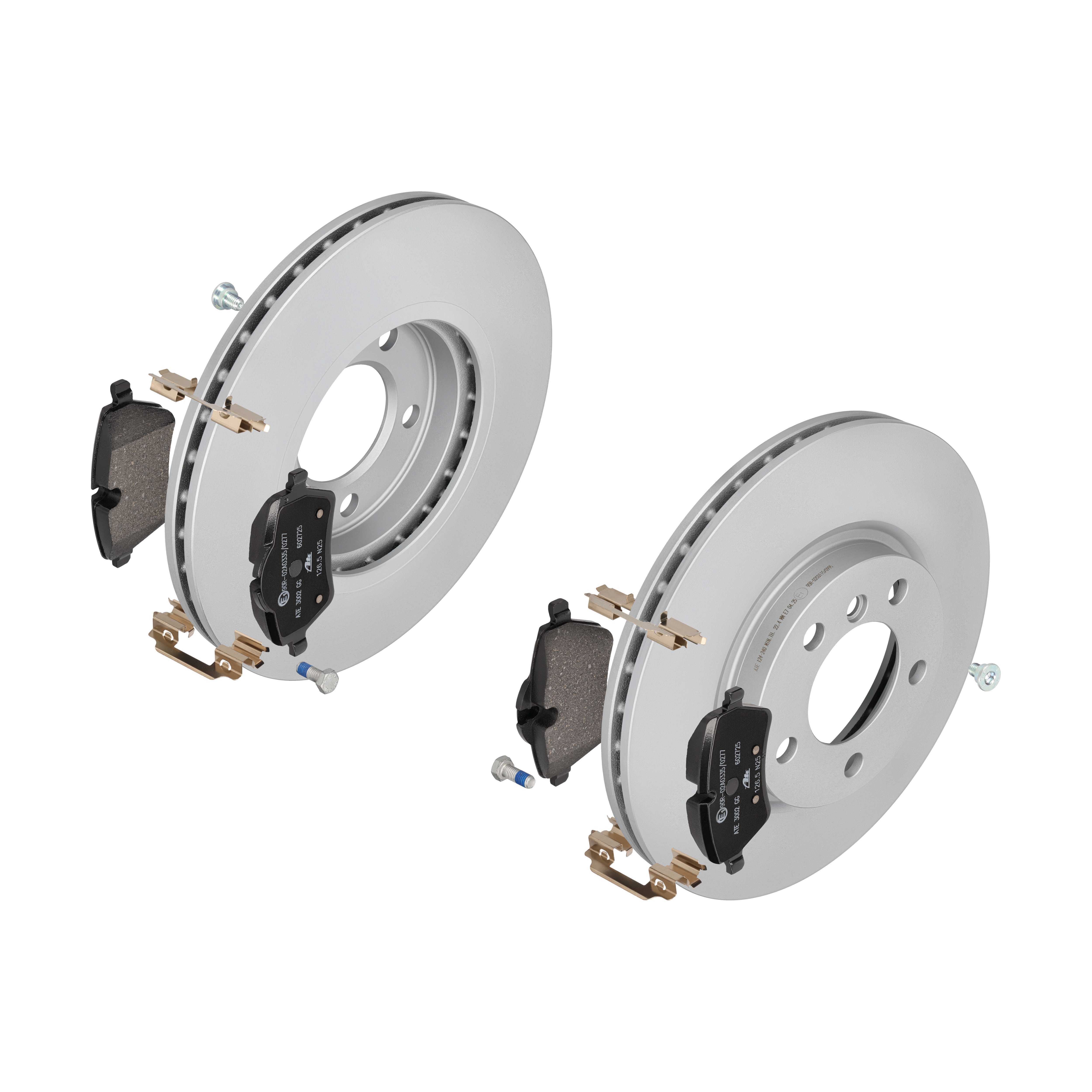 ATE Bremsesæt, skivebremser 142042390 foraksel ventileret 307mm 24mm for MINI