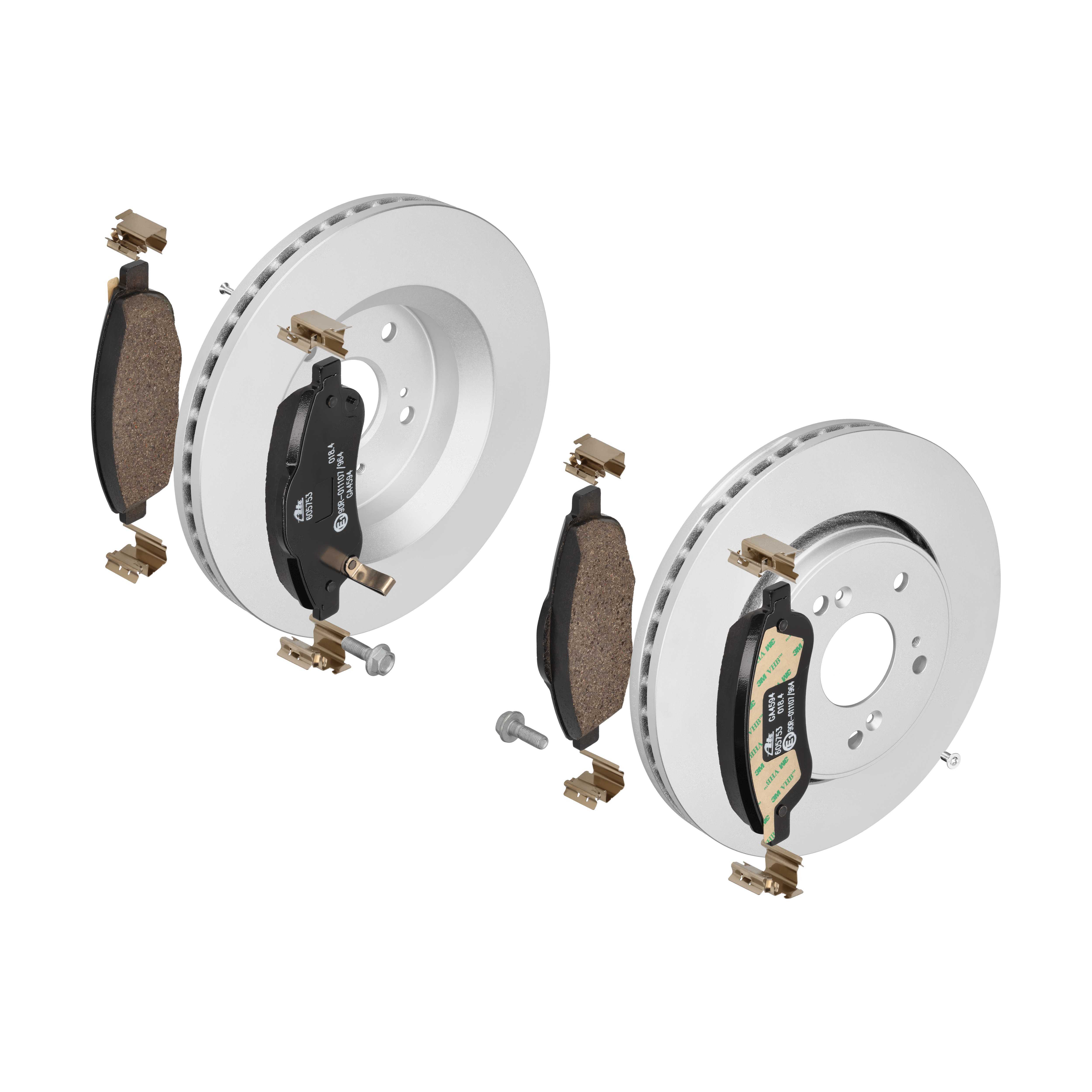 ATE Bremsesæt, skivebremser 142022721 foraksel ventileret 293mm 28mm for HONDA