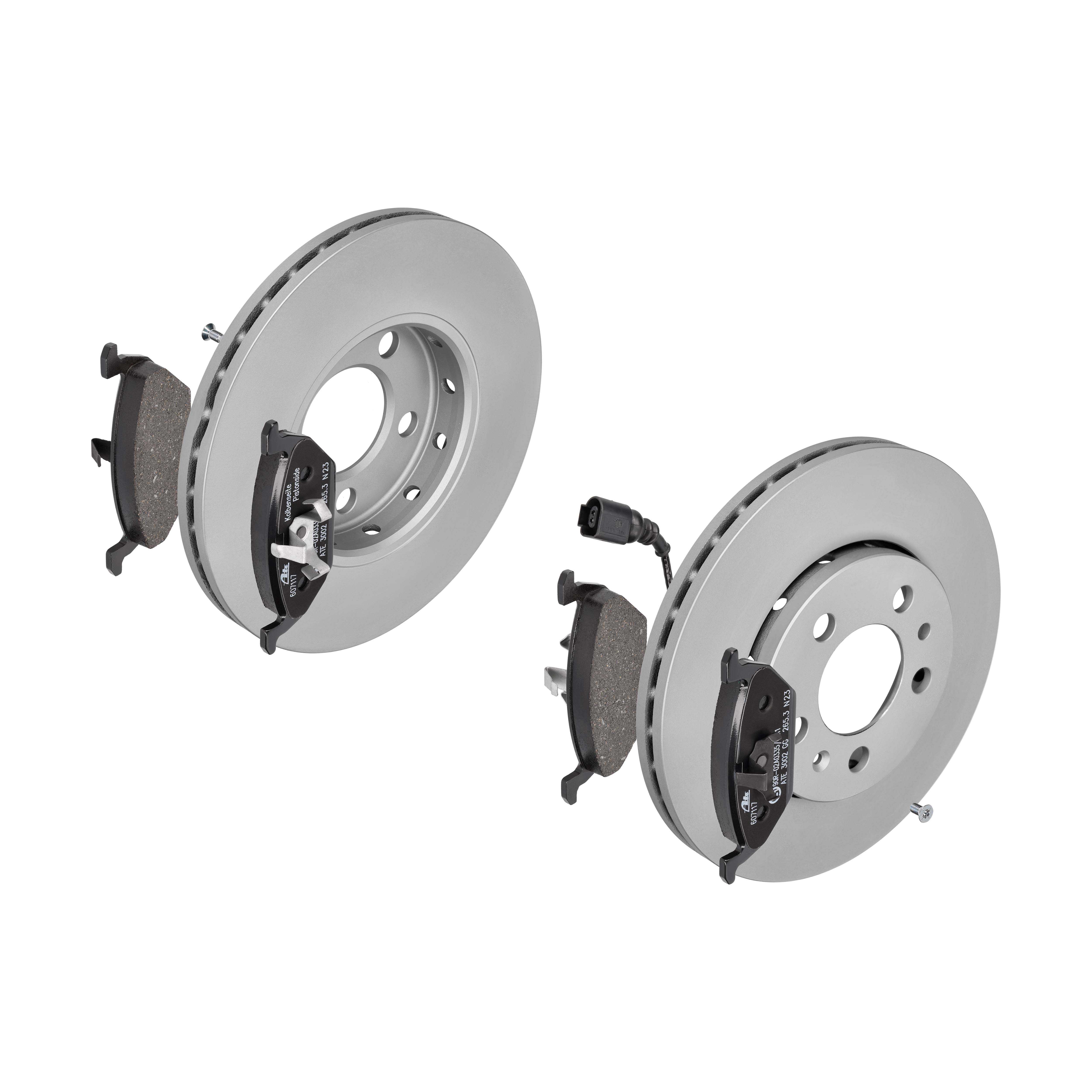 ATE Bremsesæt, skivebremser ijf1415yy4 foraksel ventileret 256mm 22mm for SEAT SKODA VAG