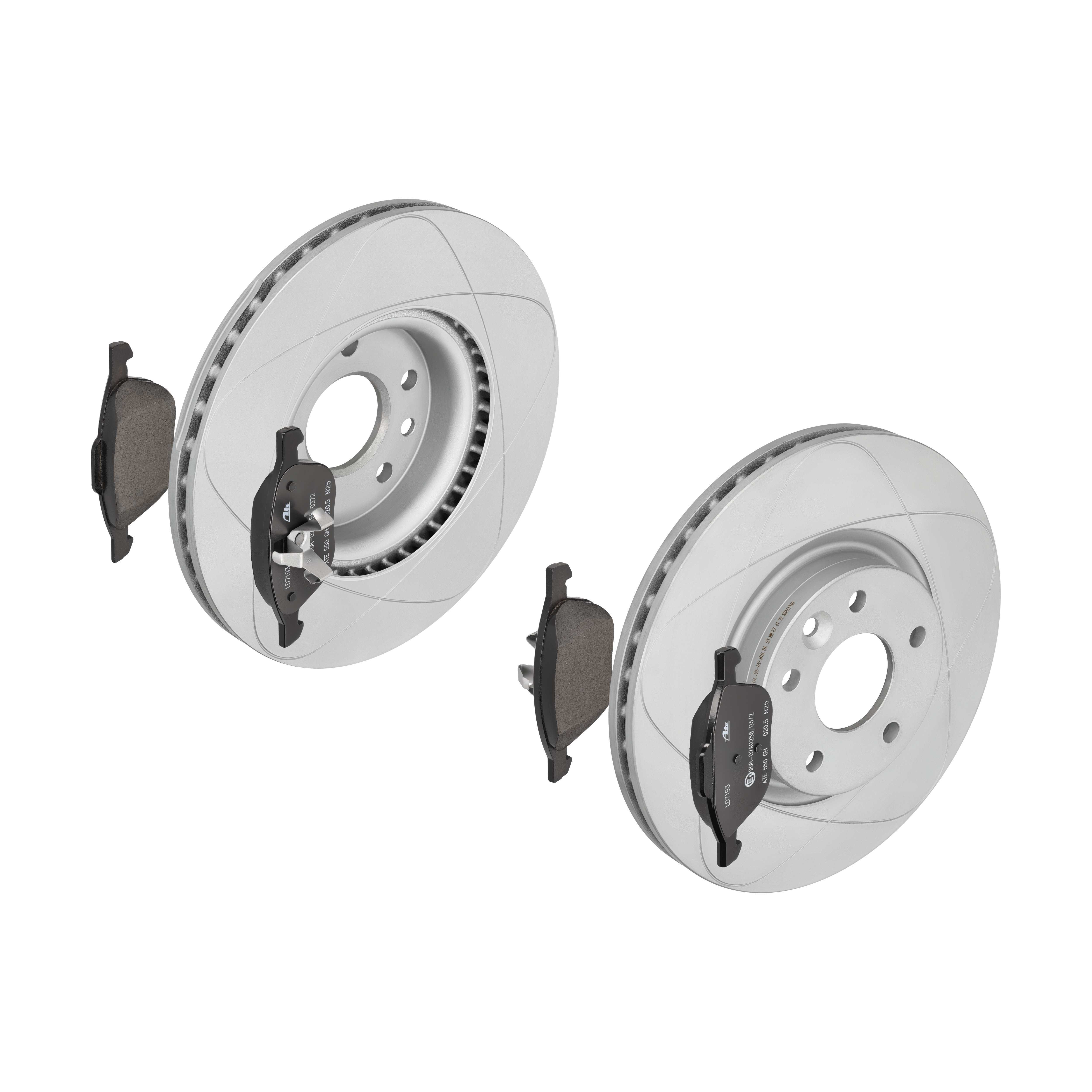 ATE Bremsesæt, skivebremser 142043028 foraksel ventileret 300mm 25mm for VOLVO FORD MAZDA
