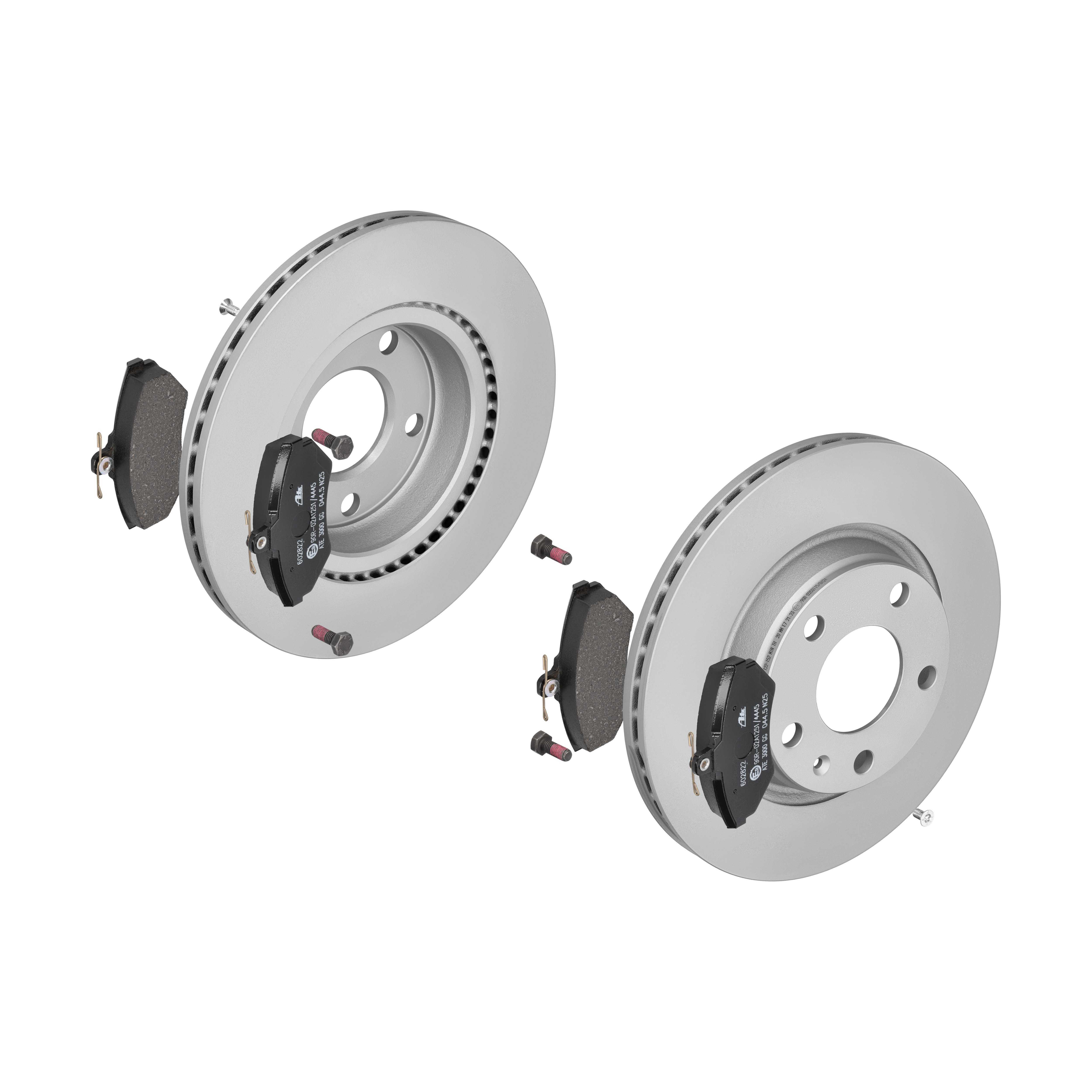ATE Bremsesæt, skivebremser 142021794 foraksel ventileret 280mm 22mm for VAG