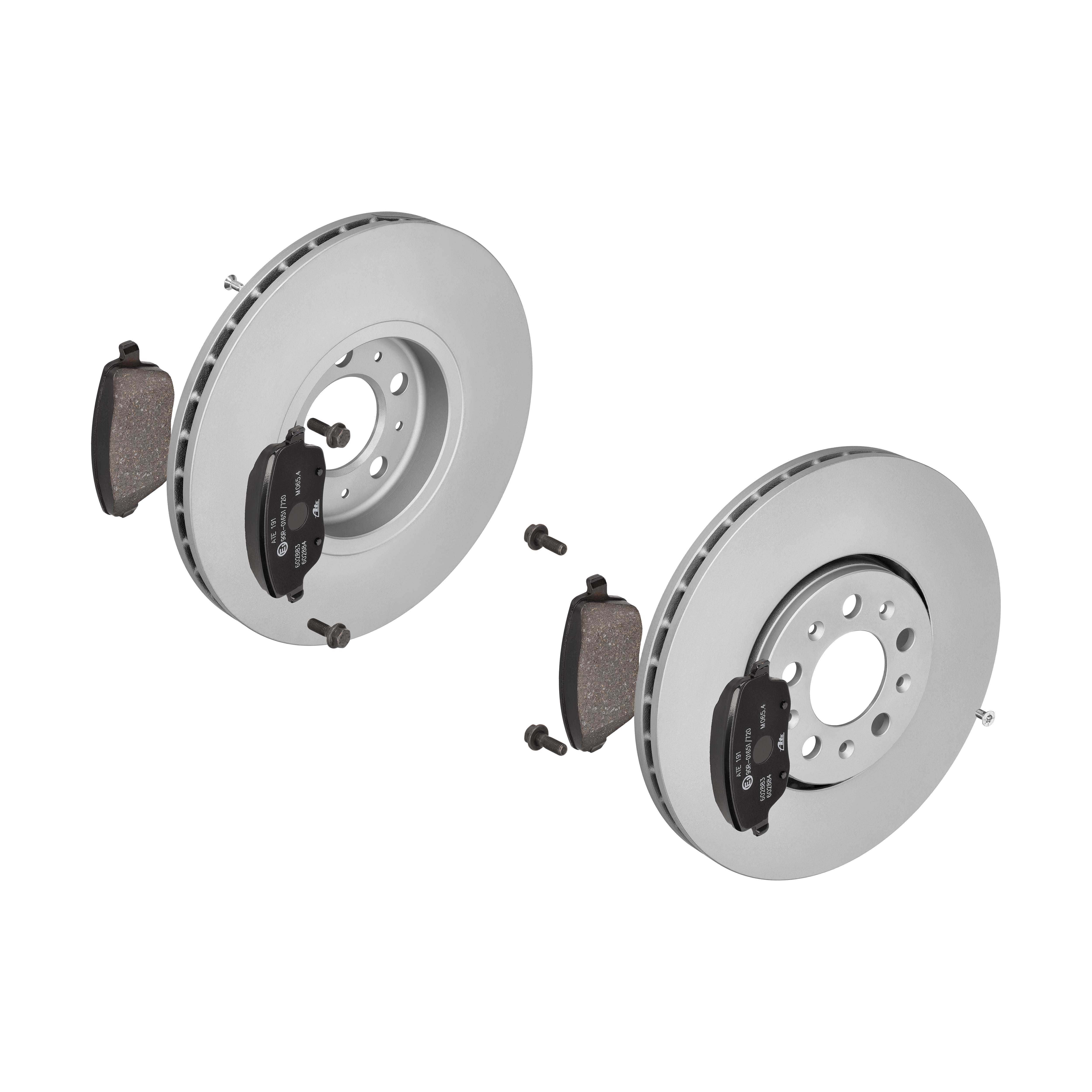 ATE Bremsesæt, skivebremser ijf141dho7 foraksel ventileret 288mm 25mm for VAG SEAT SKODA