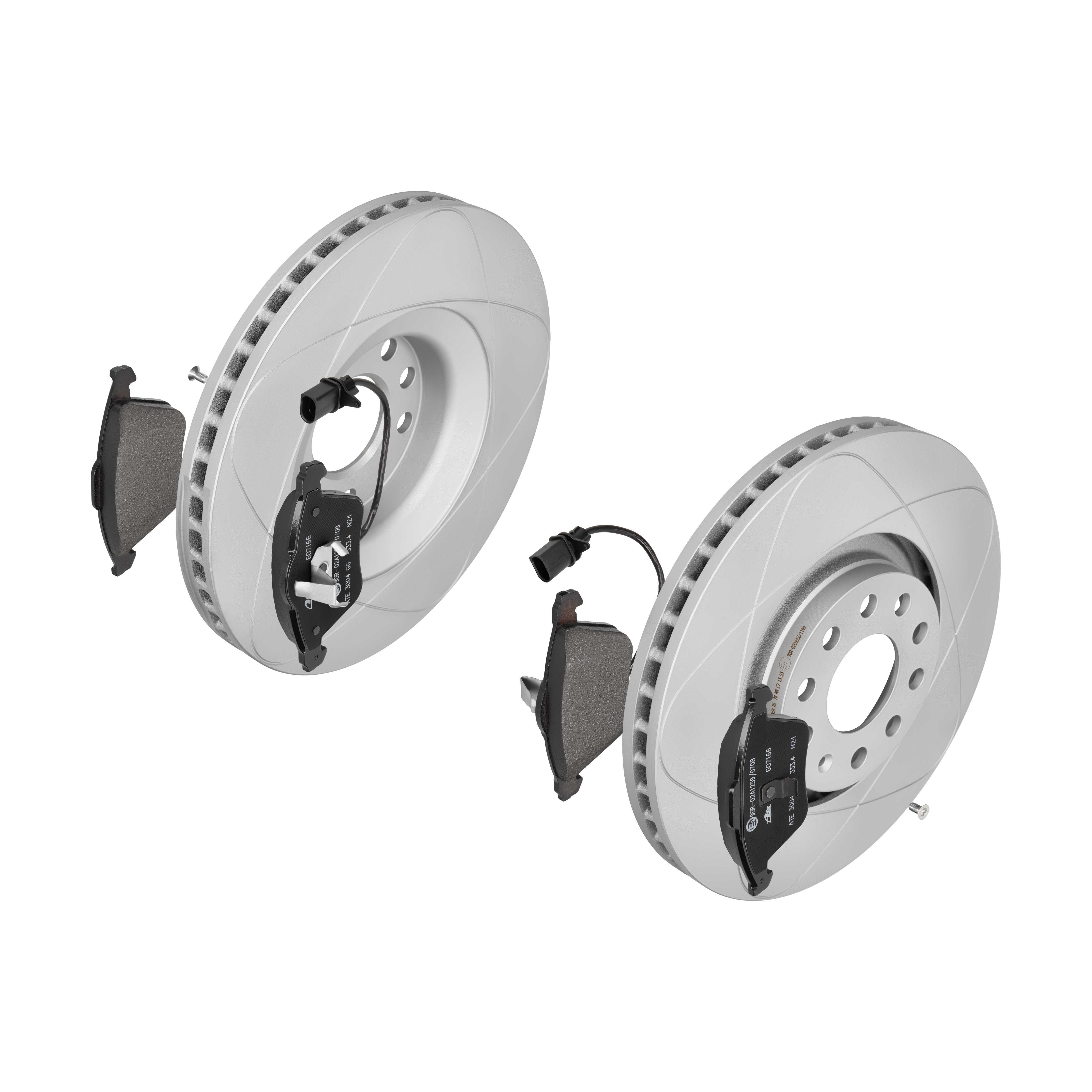 ATE Bremsesæt, skivebremser 142043085 foraksel ventileret 320mm 30mm for VAG