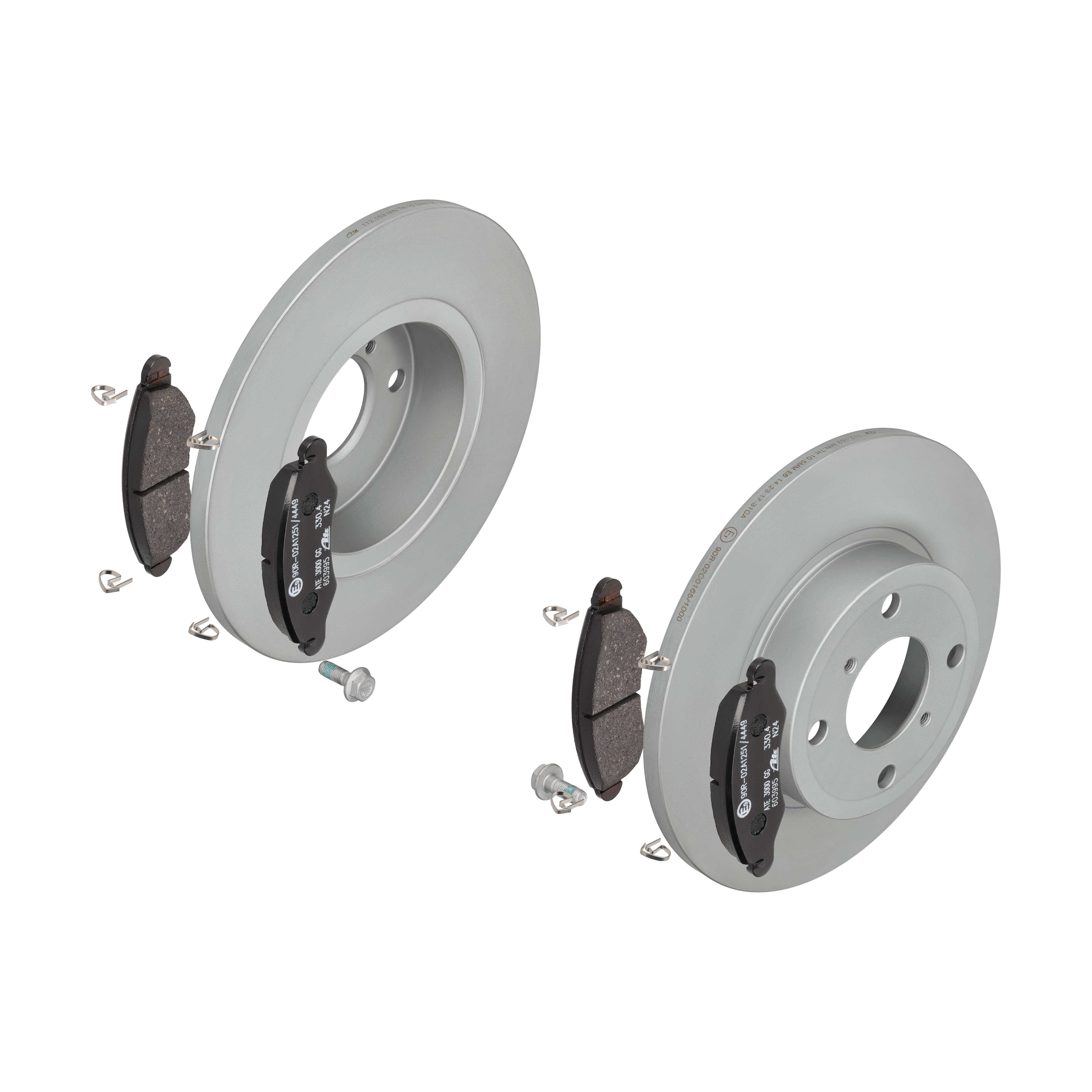 ATE Bremsesæt, skivebremser 142022340 foraksel fuld 247mm 12mm for OPEL VAUXHALL SUZUKI