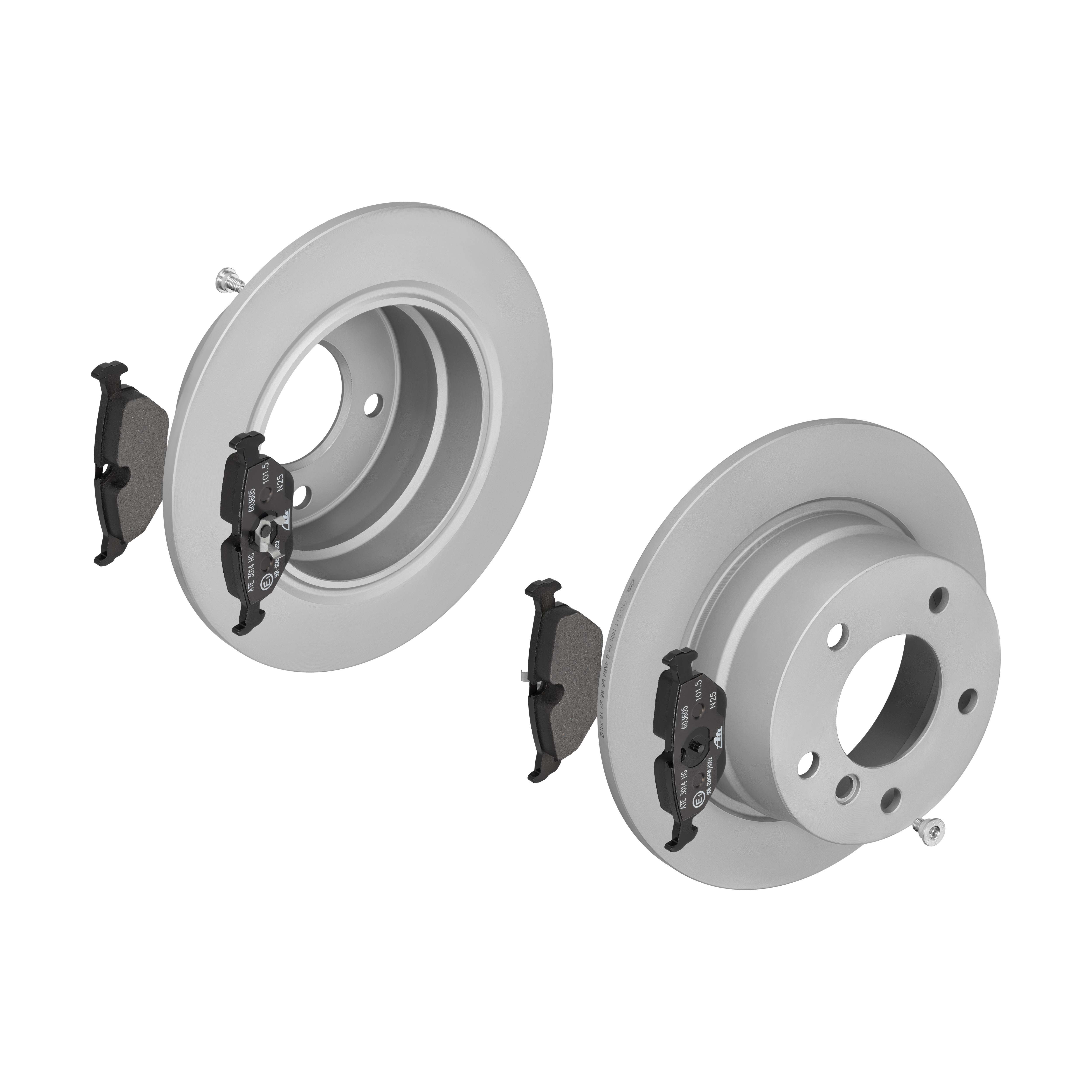 ATE Bremsesæt, skivebremser 142022224 bagaksel fuld 272mm 10mm for SAAB BMW MG ROVER