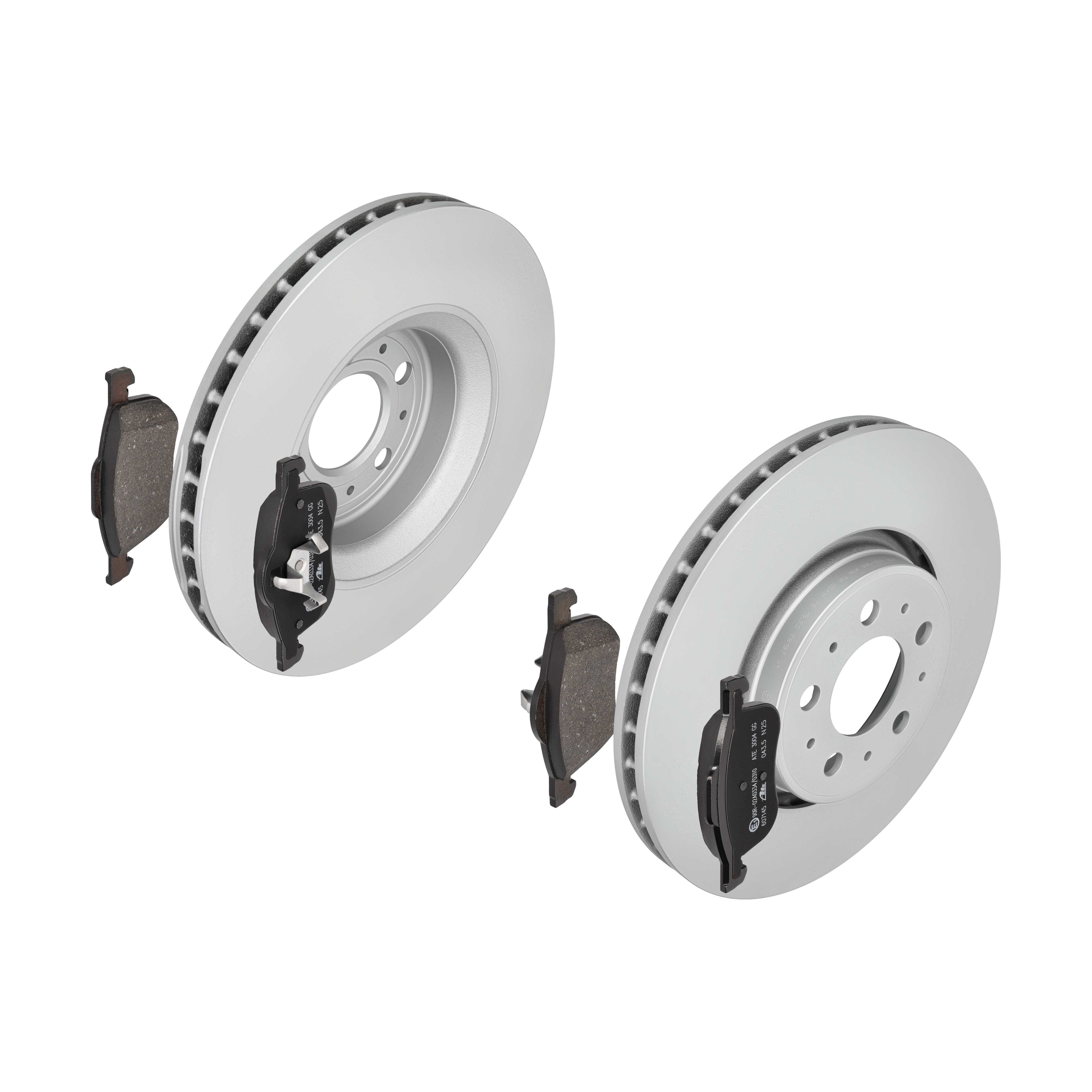 ATE Bremsesæt, skivebremser ijf141c5a7 foraksel ventileret 320mm 28mm for VOLVO