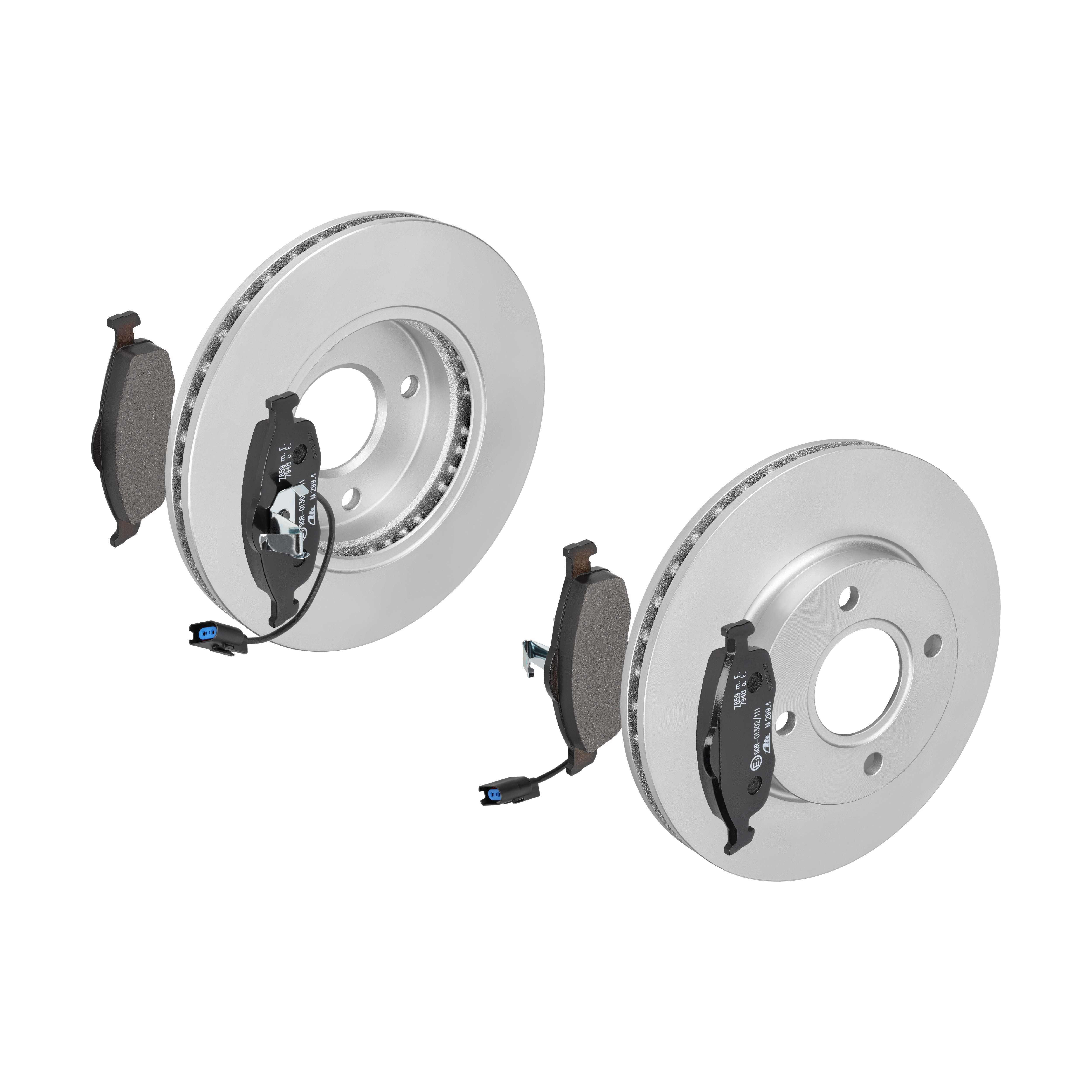 ATE Bremsesæt, skivebremser 142021953 foraksel ventileret 260mm 24mm for FORD