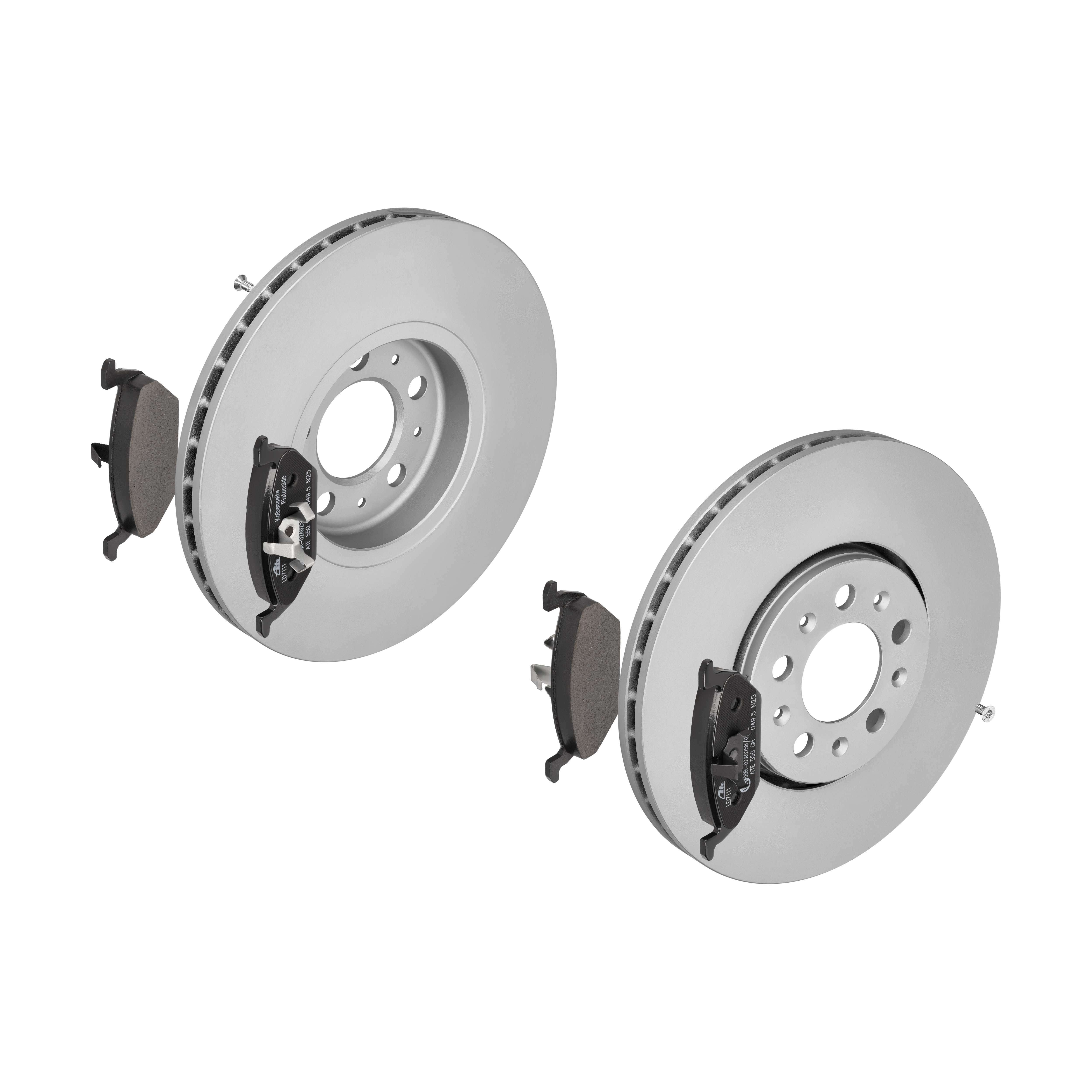 ATE Bremsesæt, skivebremser 142022007 foraksel ventileret 288mm 25mm for SKODA VAG SEAT