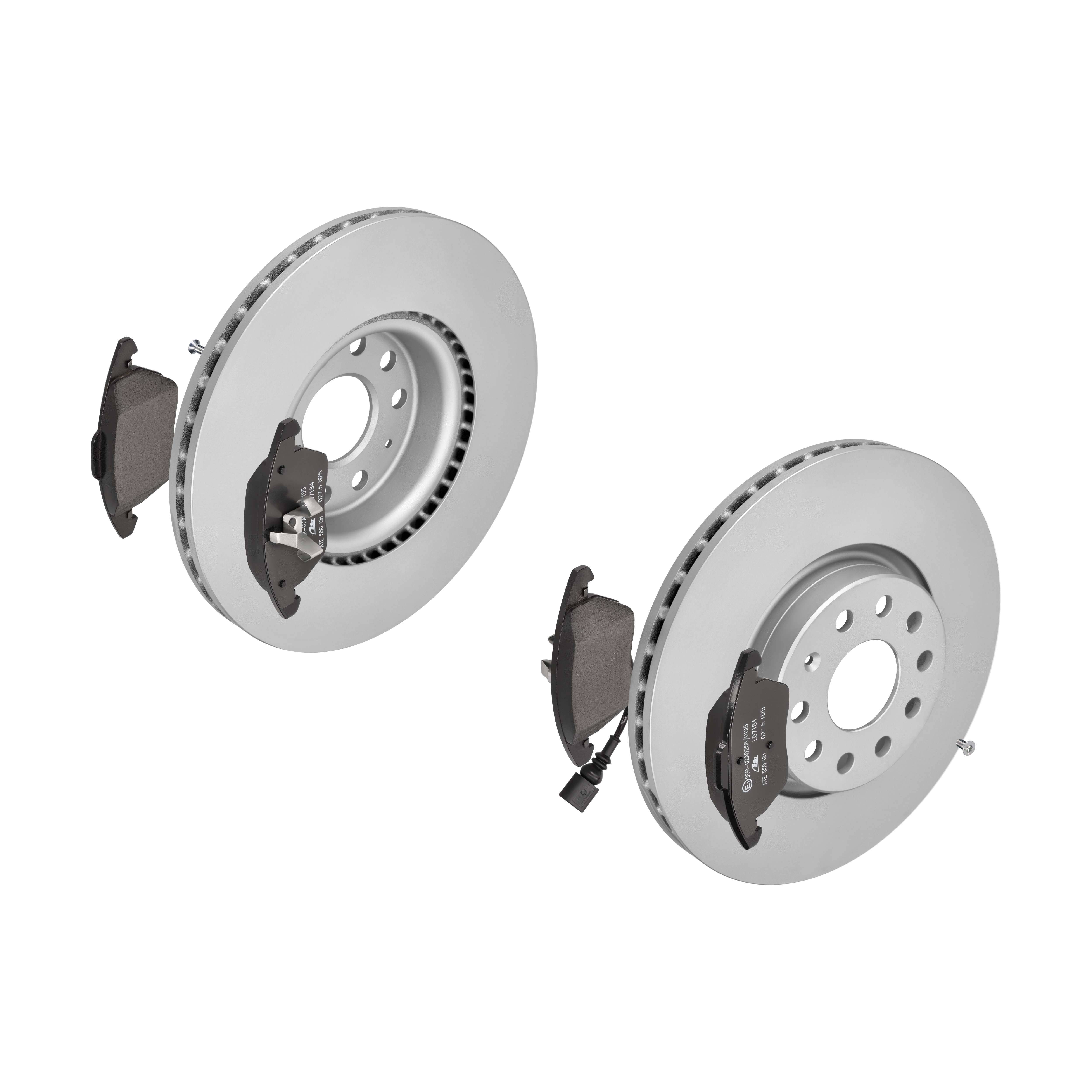 ATE Bremsesæt, skivebremser 142021828 foraksel ventileret 312mm 25mm for SEAT VAG SKODA