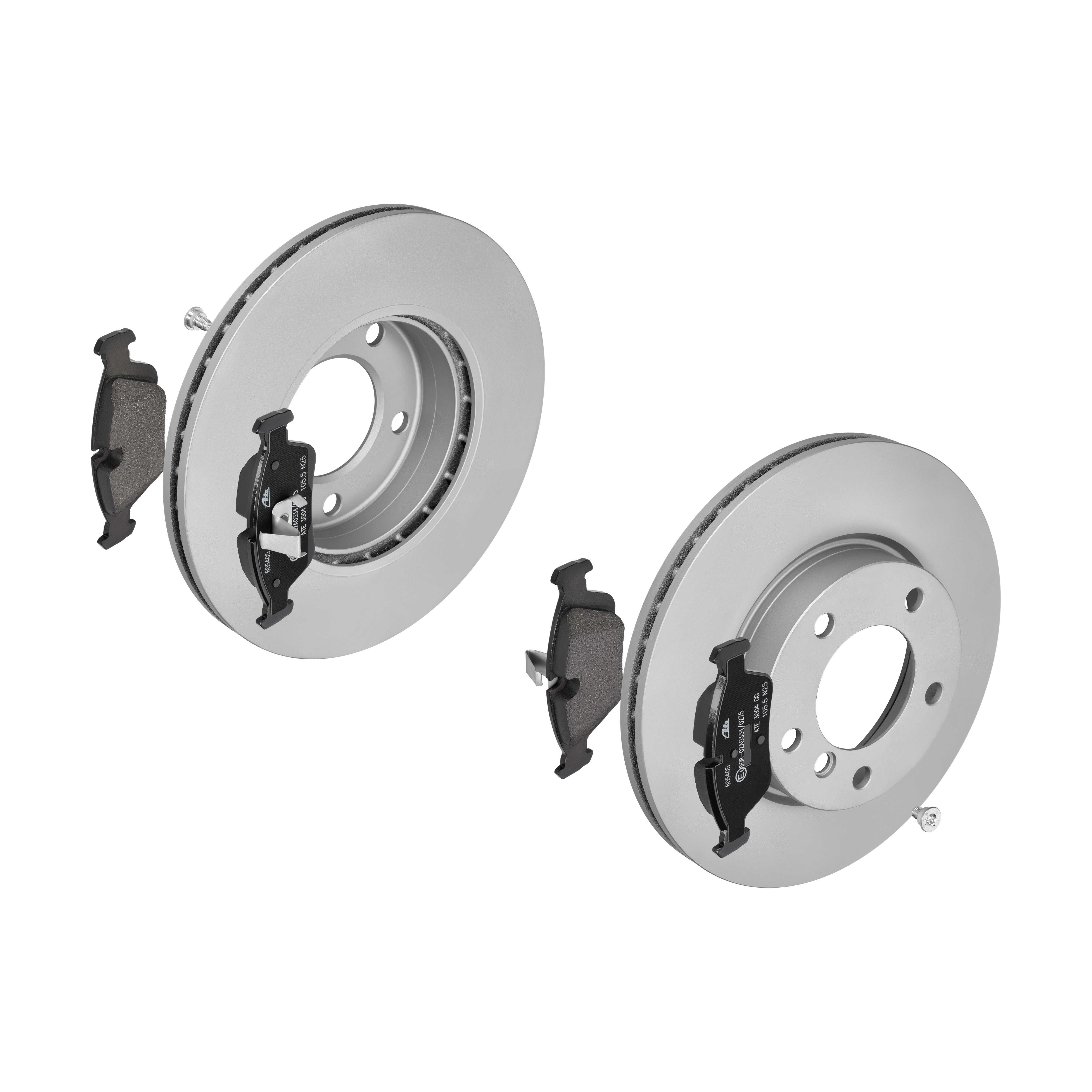 ATE Bremsesæt, skivebremser 142021767 foraksel ventileret 286mm 22mm for BMW