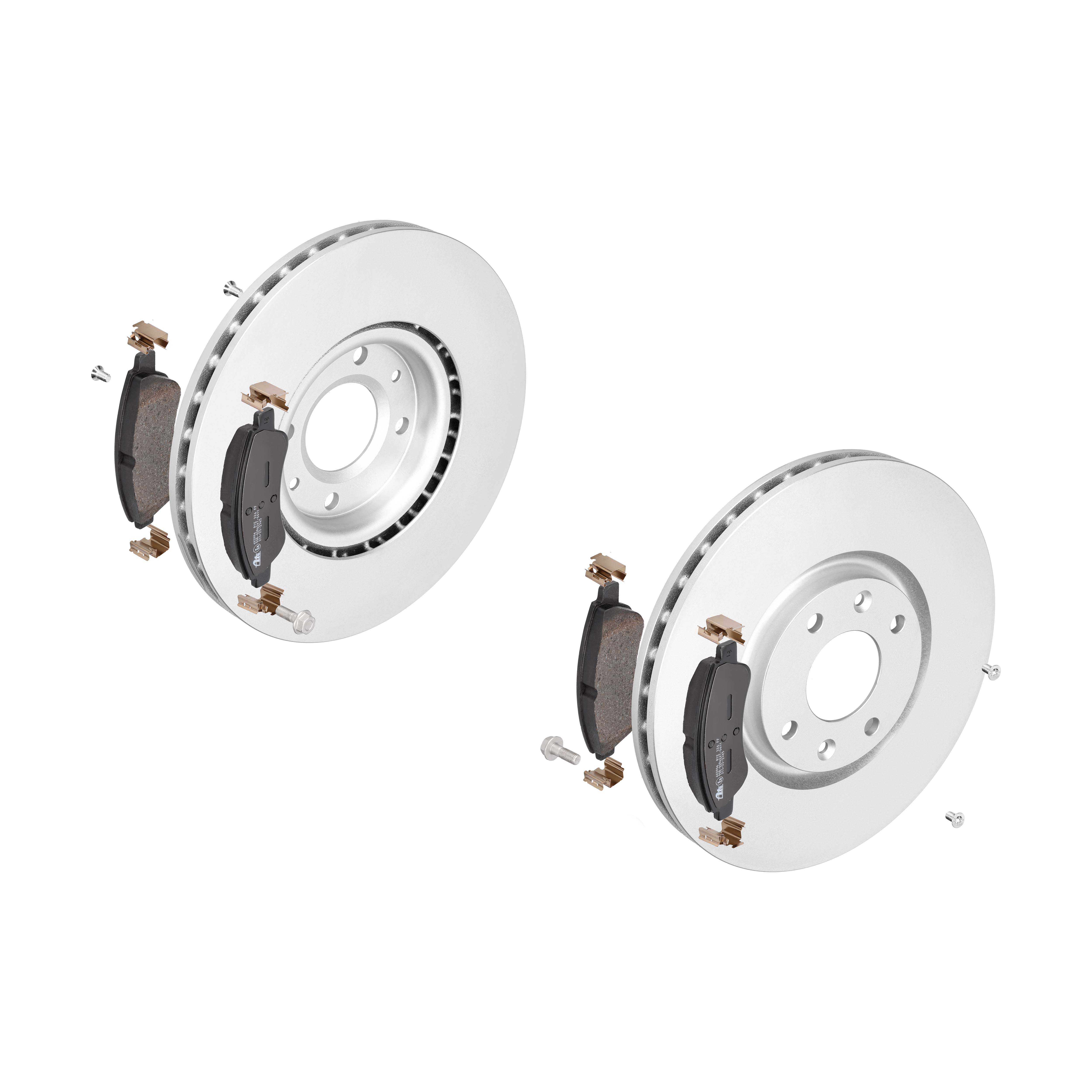 ATE Bremsesæt, skivebremser 142023123 foraksel indvendig ventileret 302mm 26mm for PEUGEOT CITROËN