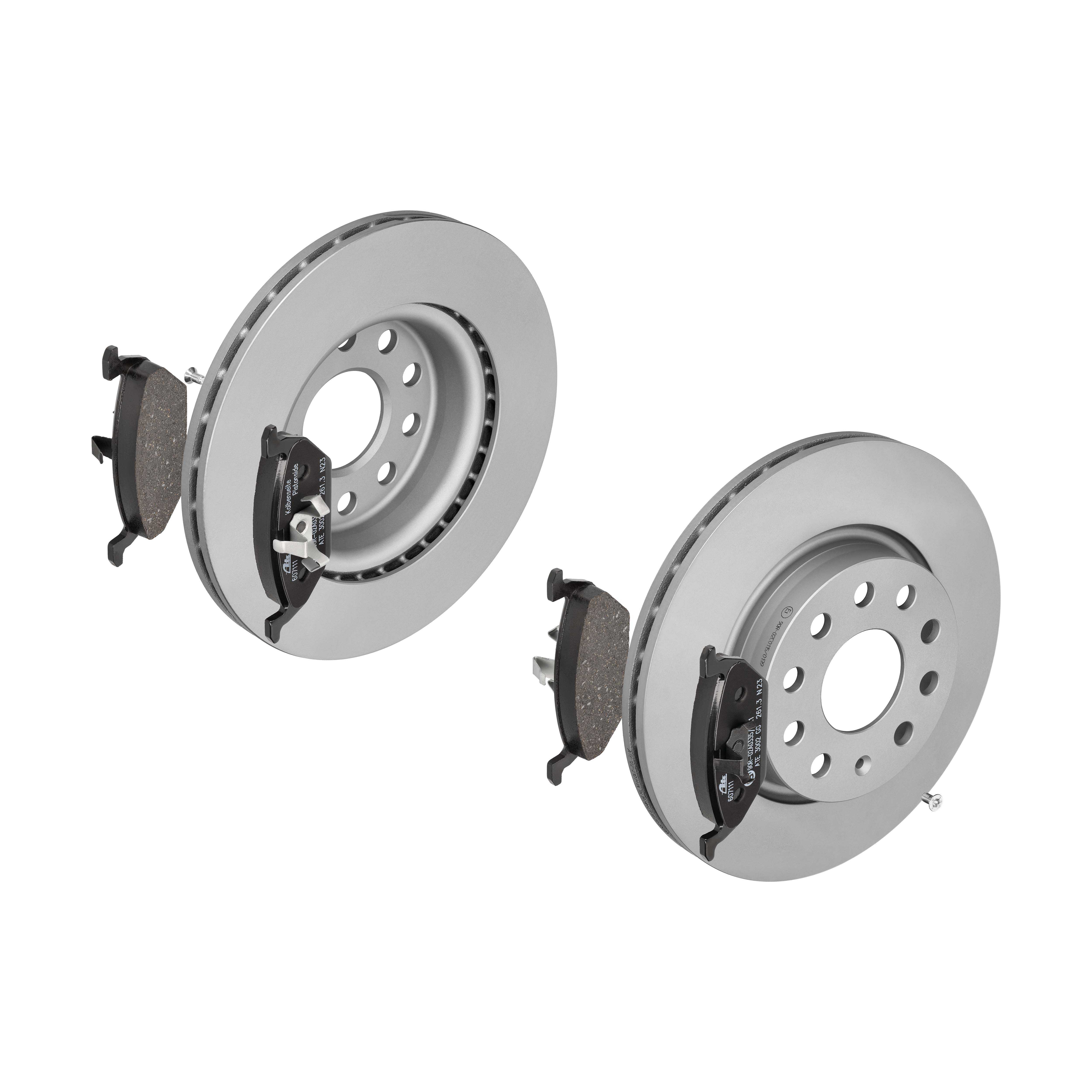 ATE Bremsesæt, skivebremser 142021725 foraksel ventileret 280mm 22mm for SKODA SEAT VAG