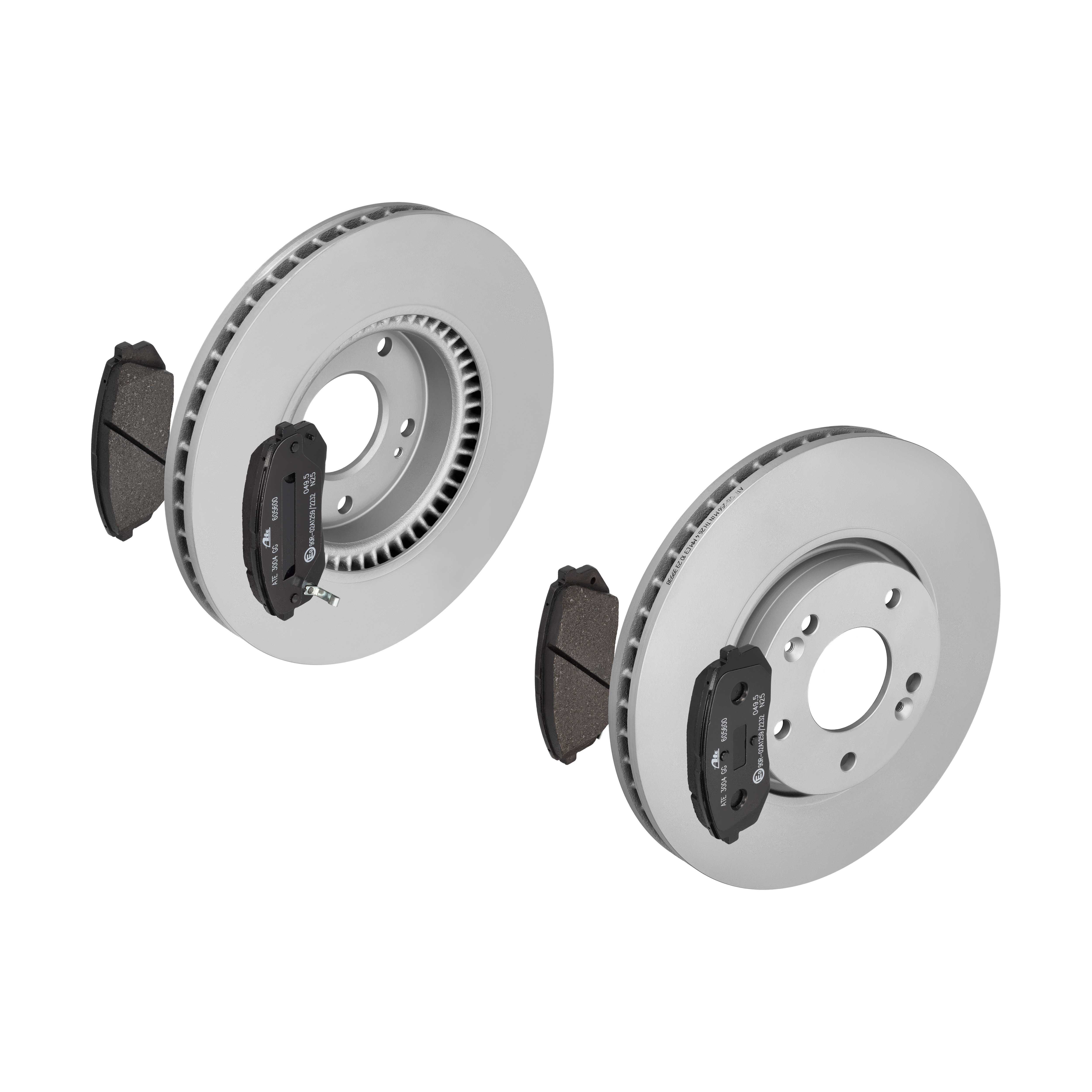 ATE Bremsesæt, skivebremser sg000008bv foraksel ventileret 300mm 28mm for HYUNDAI KIA