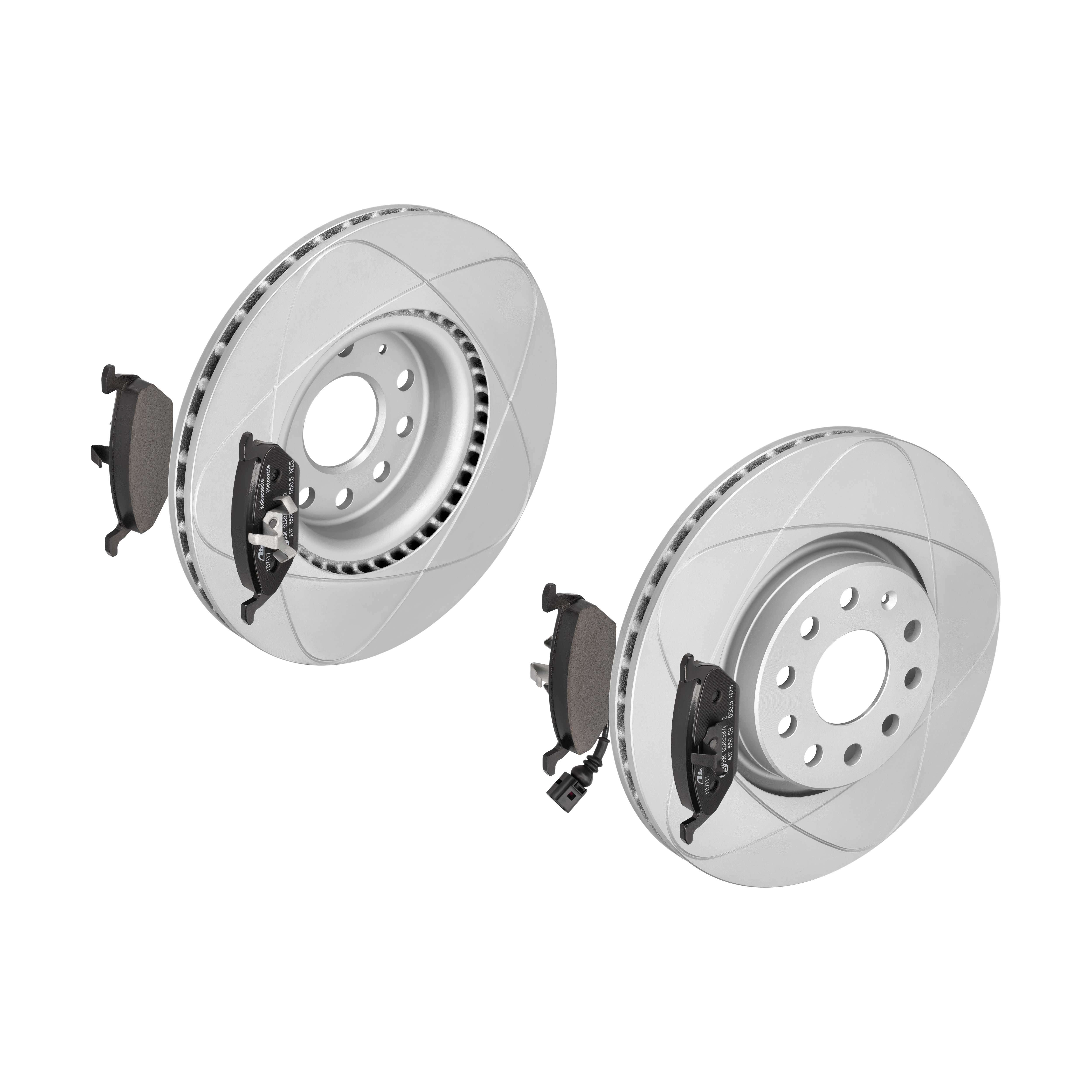 ATE Bremsesæt, skivebremser 142043022 foraksel ventileret 312mm 25mm for SKODA VAG SEAT