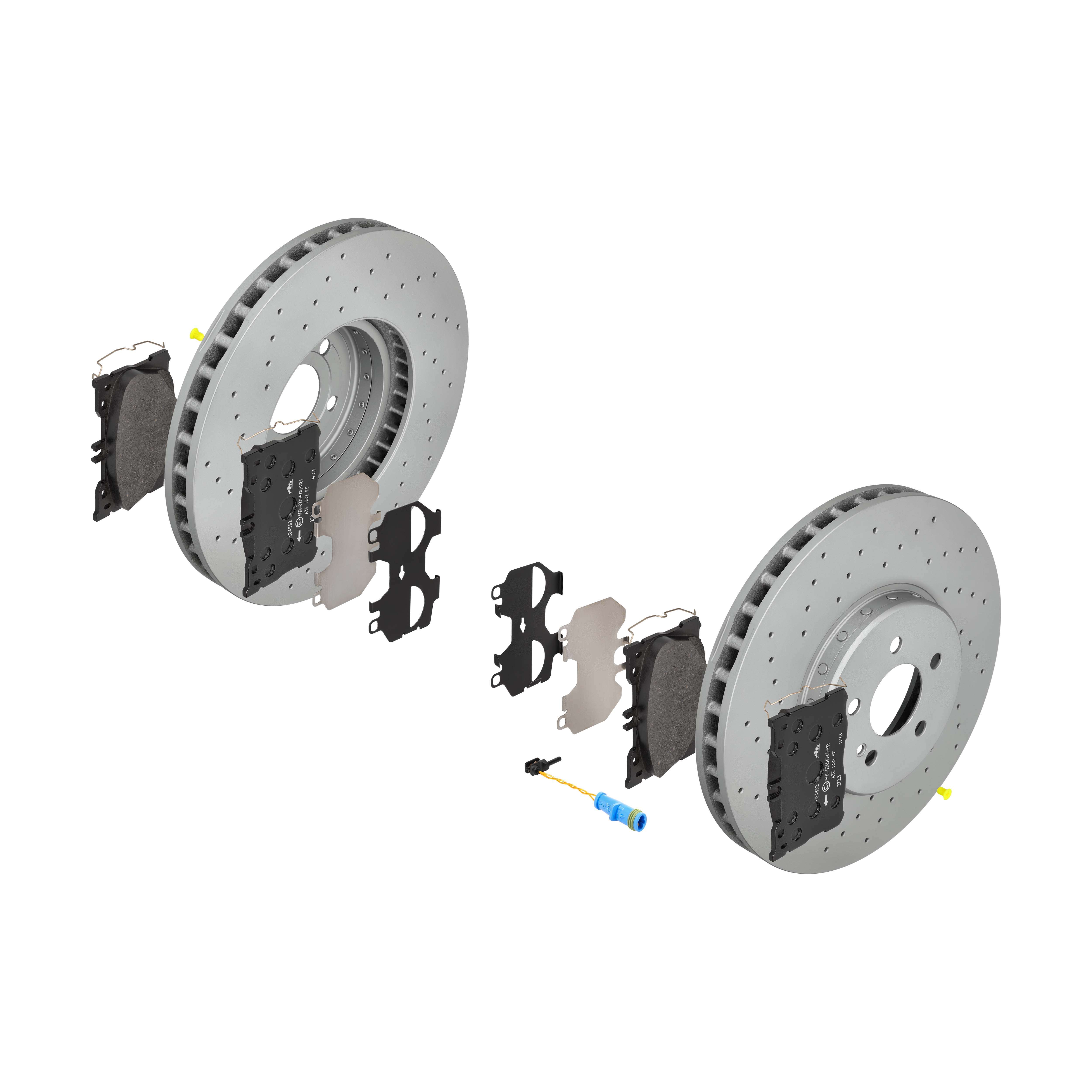 ATE Bremsesæt, skivebremser sg00000chc foraksel perforeret/ventileret 360mm 36mm for MERCEDES-BENZ