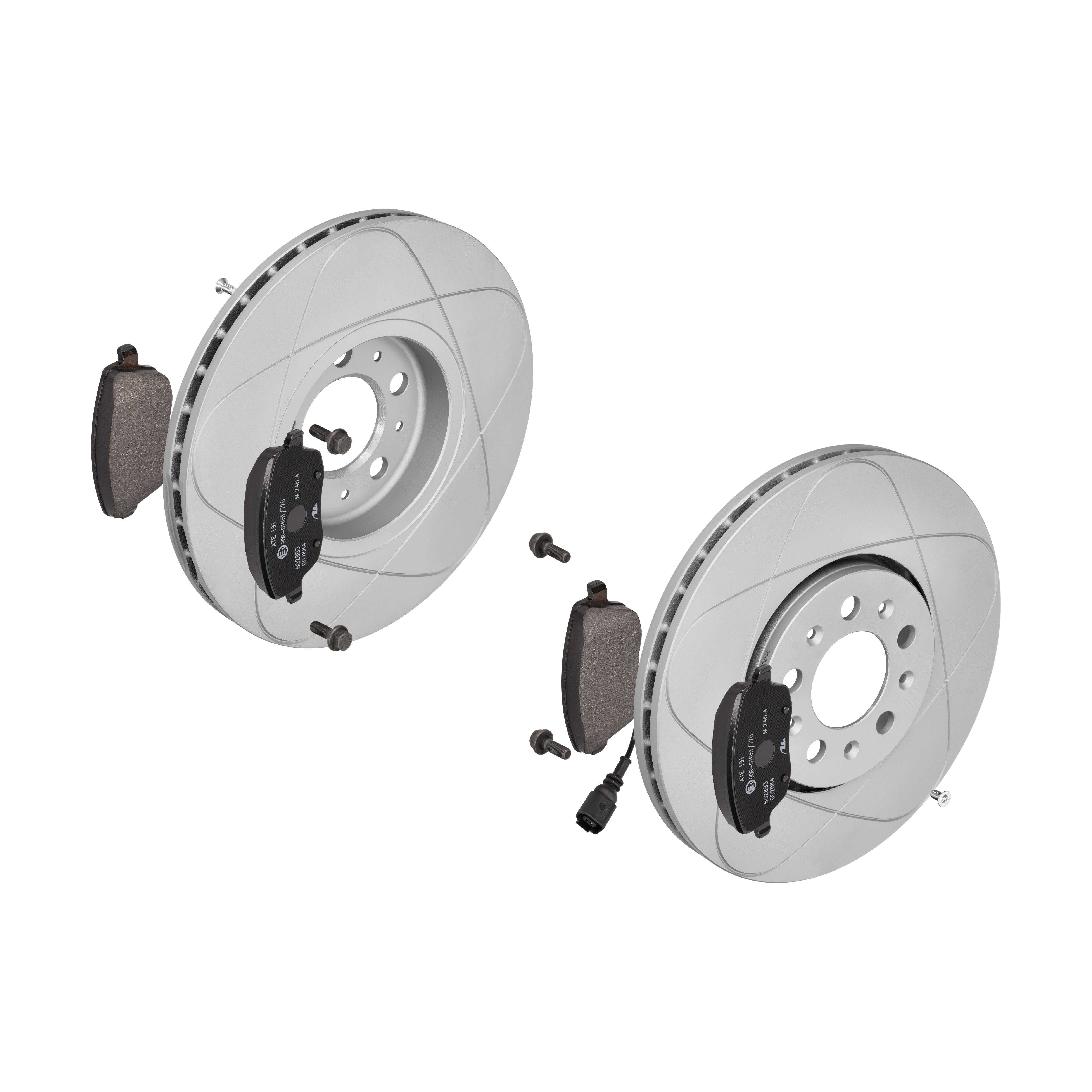ATE Bremsesæt, skivebremser 142042971 foraksel ventileret 288mm 25mm for VAG SKODA SEAT