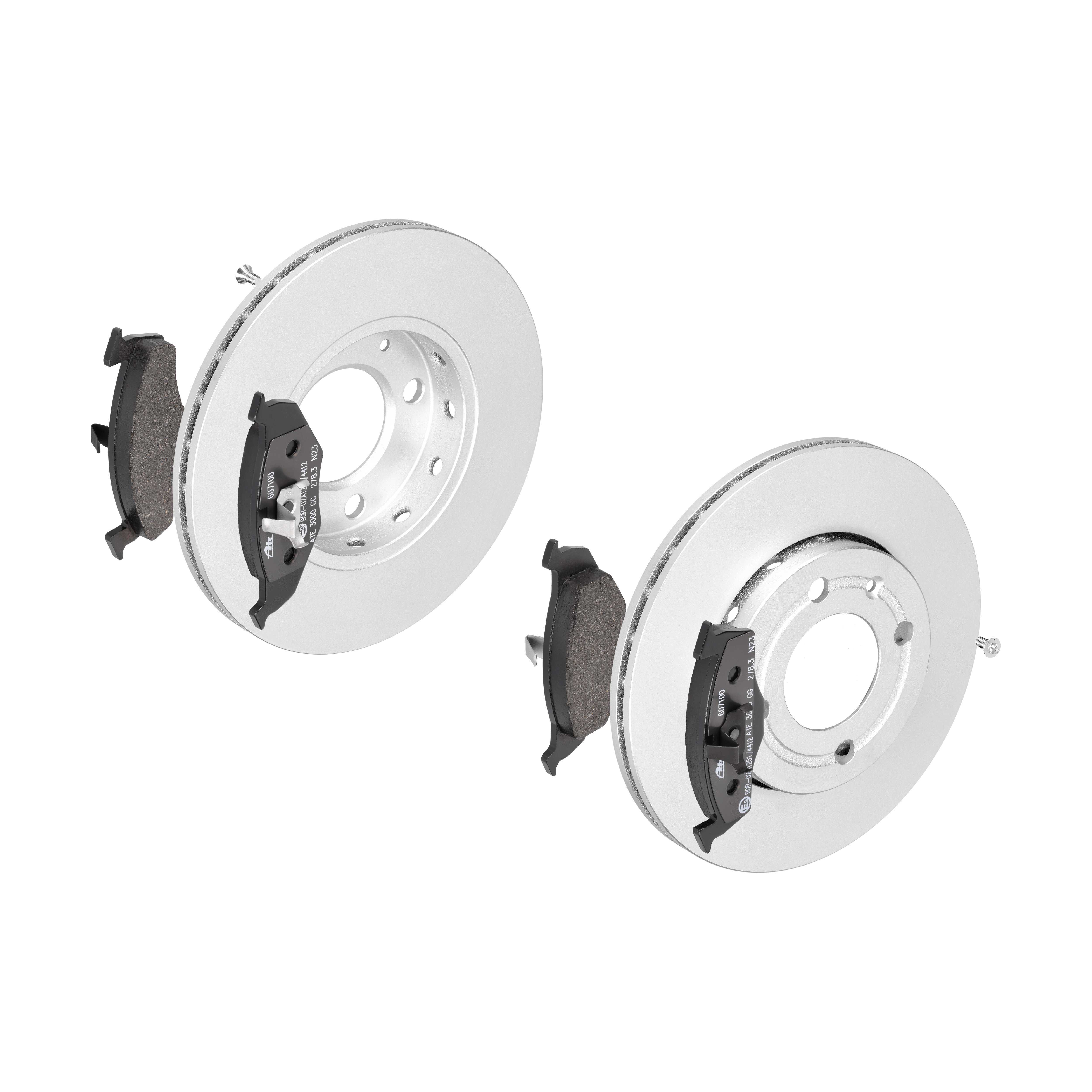 ATE Bremsesæt, skivebremser 142021708 foraksel ventileret 239mm 18mm for VAG SEAT