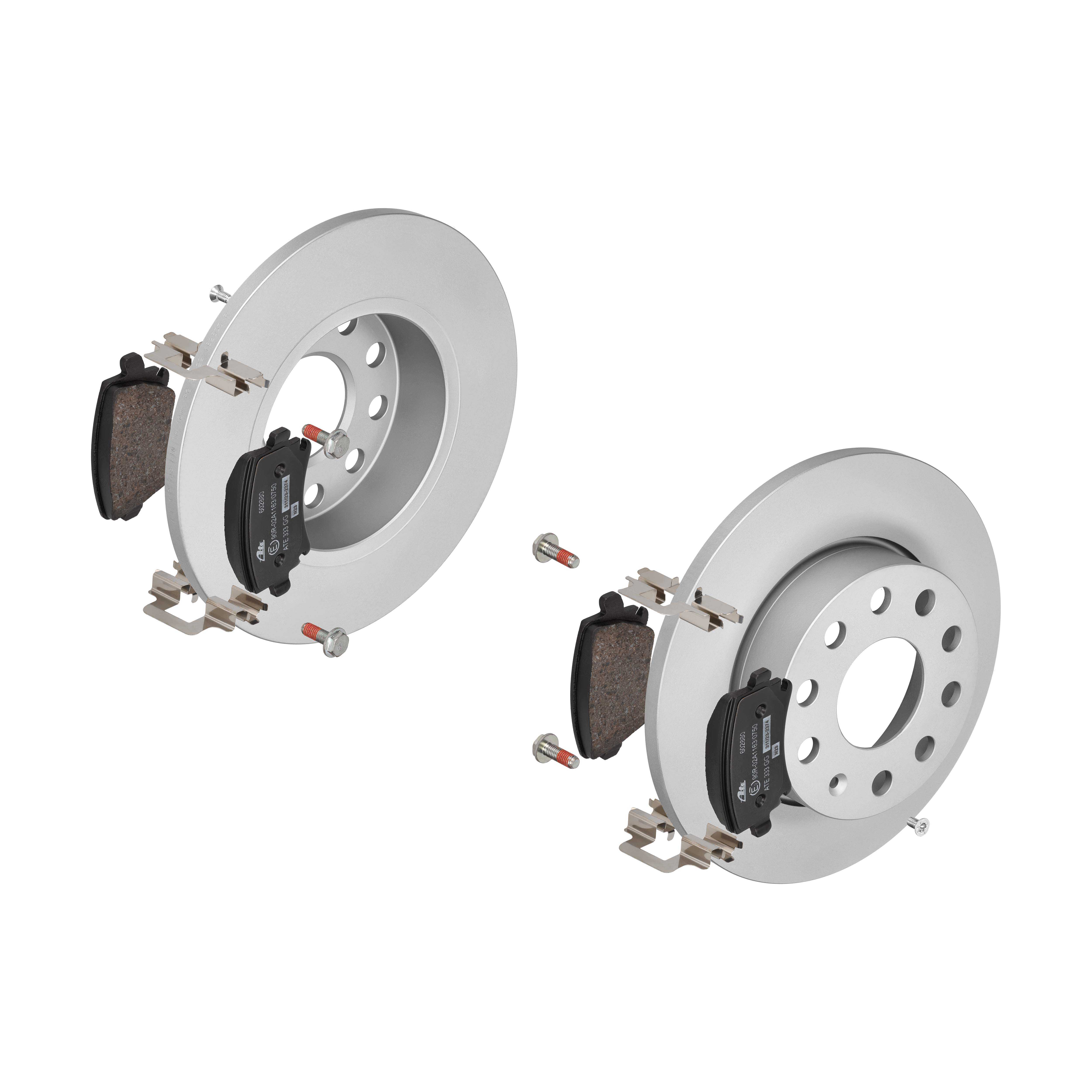 ATE Bremsesæt, skivebremser ijf141el83 bagaksel fuld 256mm 12mm for SEAT SKODA VAG