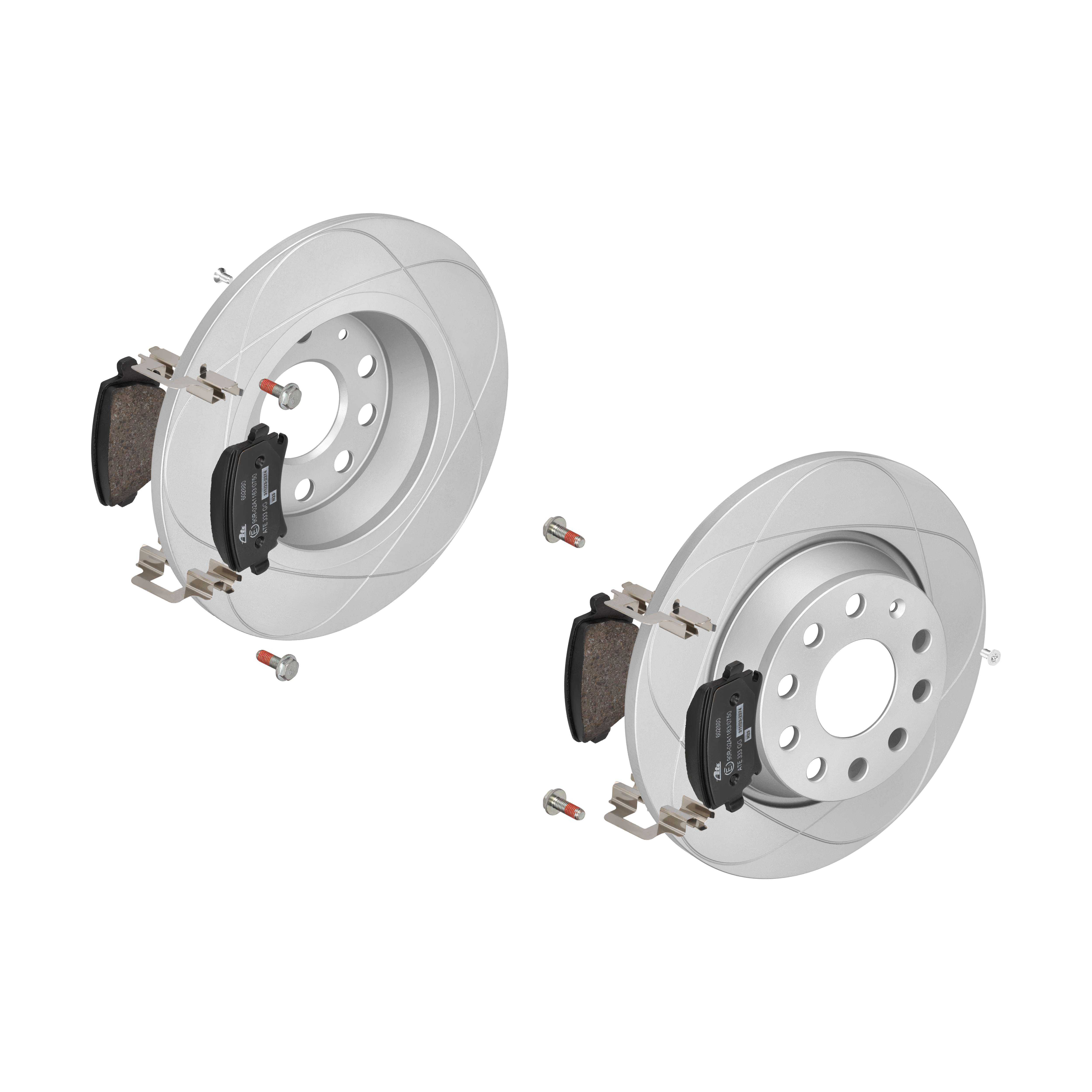 ATE Bremsesæt, skivebremser sg00000cic bagaksel fuld 282mm 12mm for SEAT VAG SKODA
